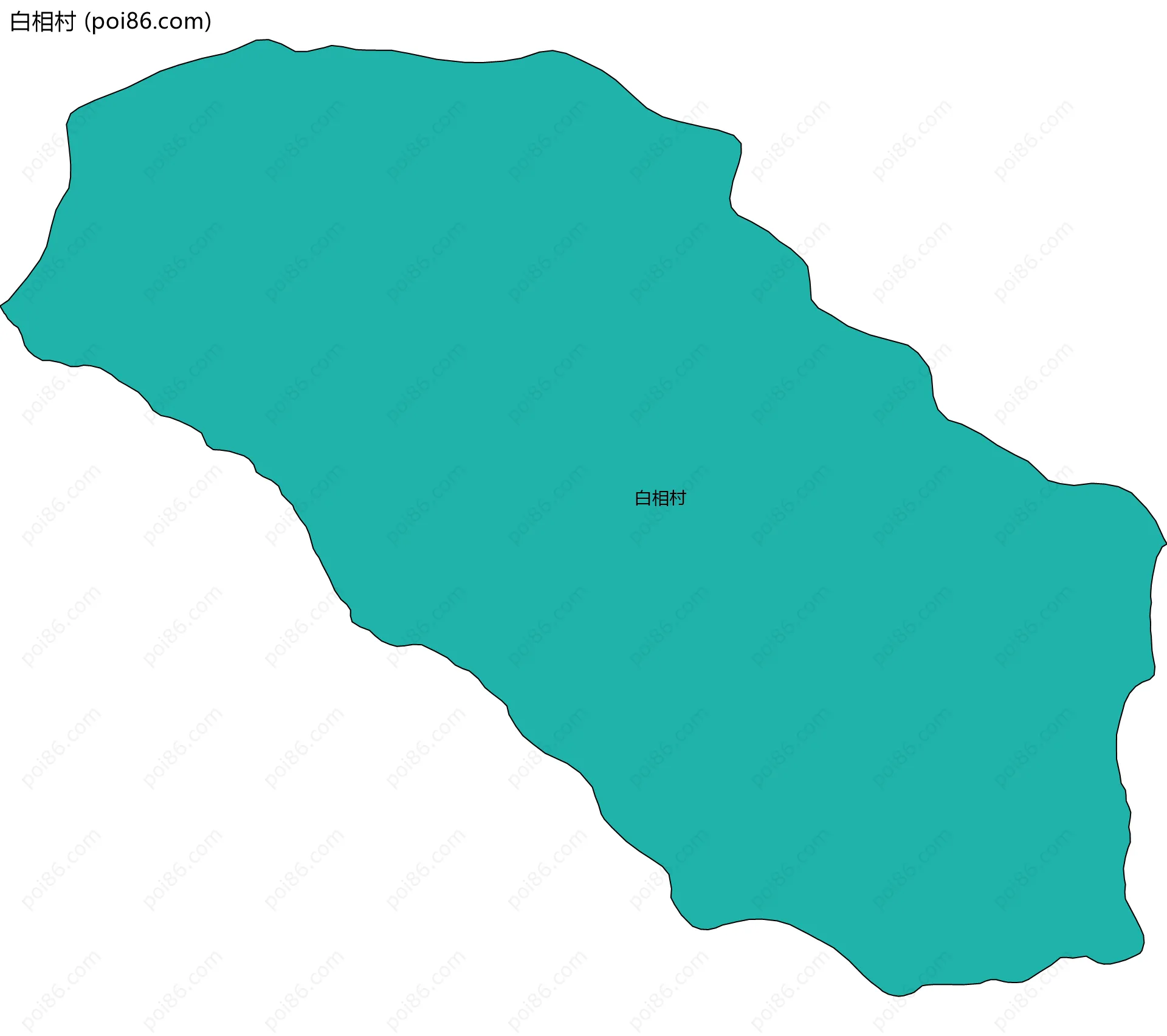 白相村边界地图