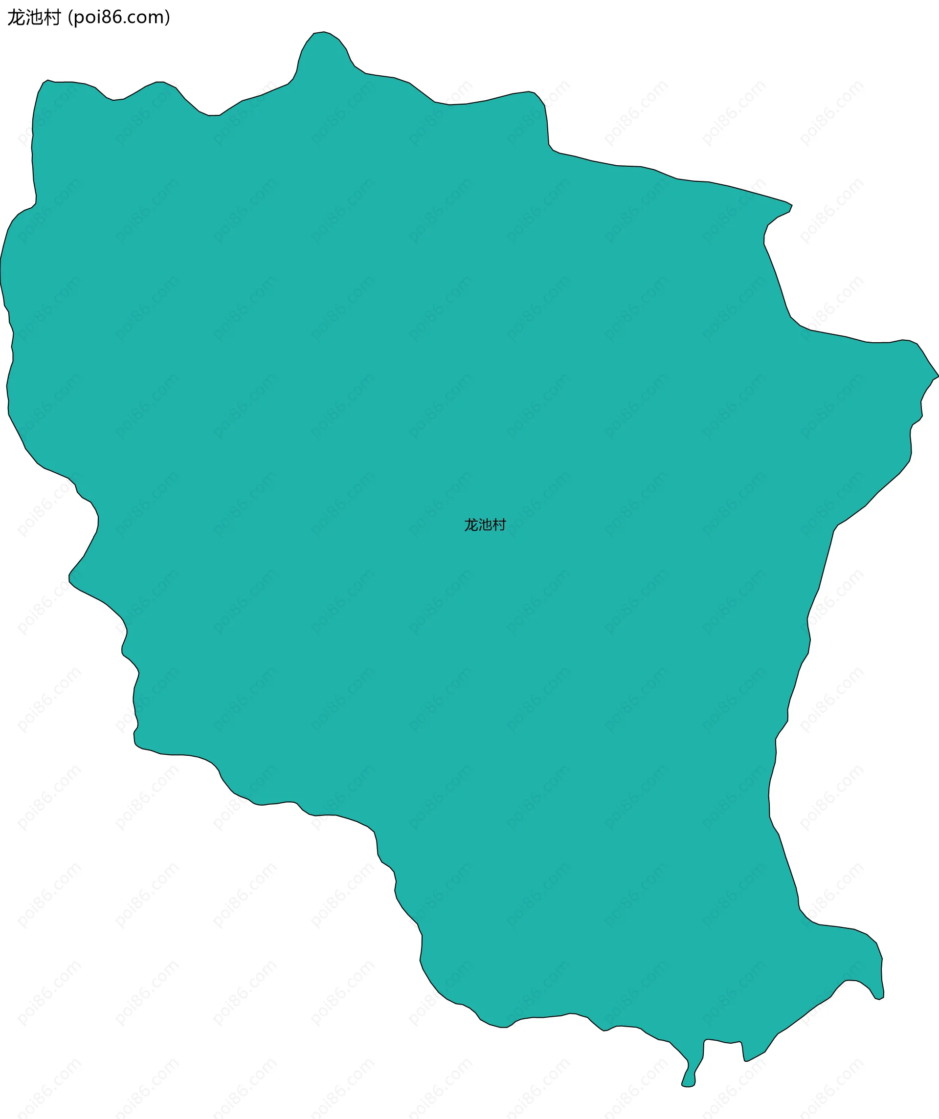 龙池村边界地图