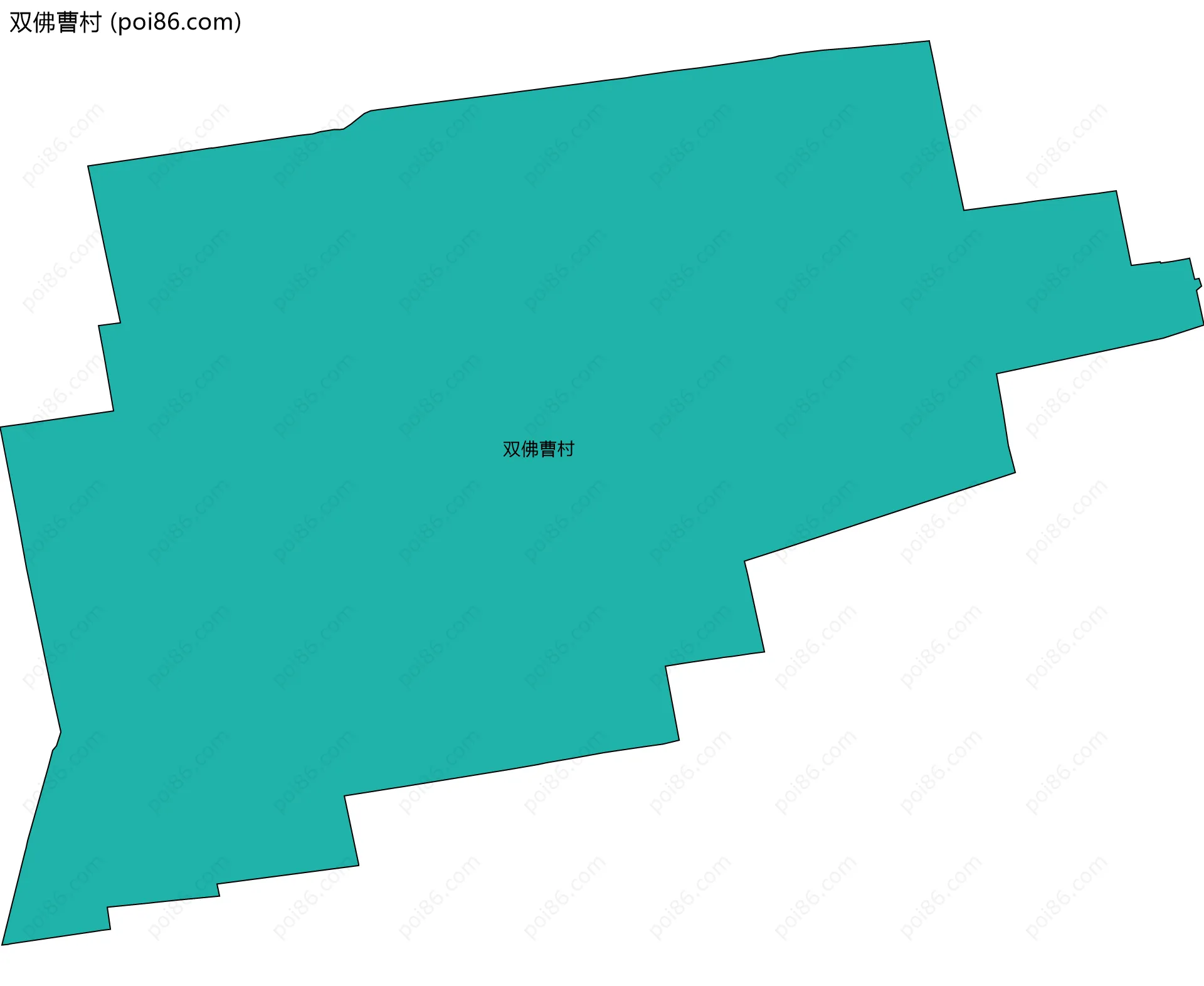 双佛曹村边界地图