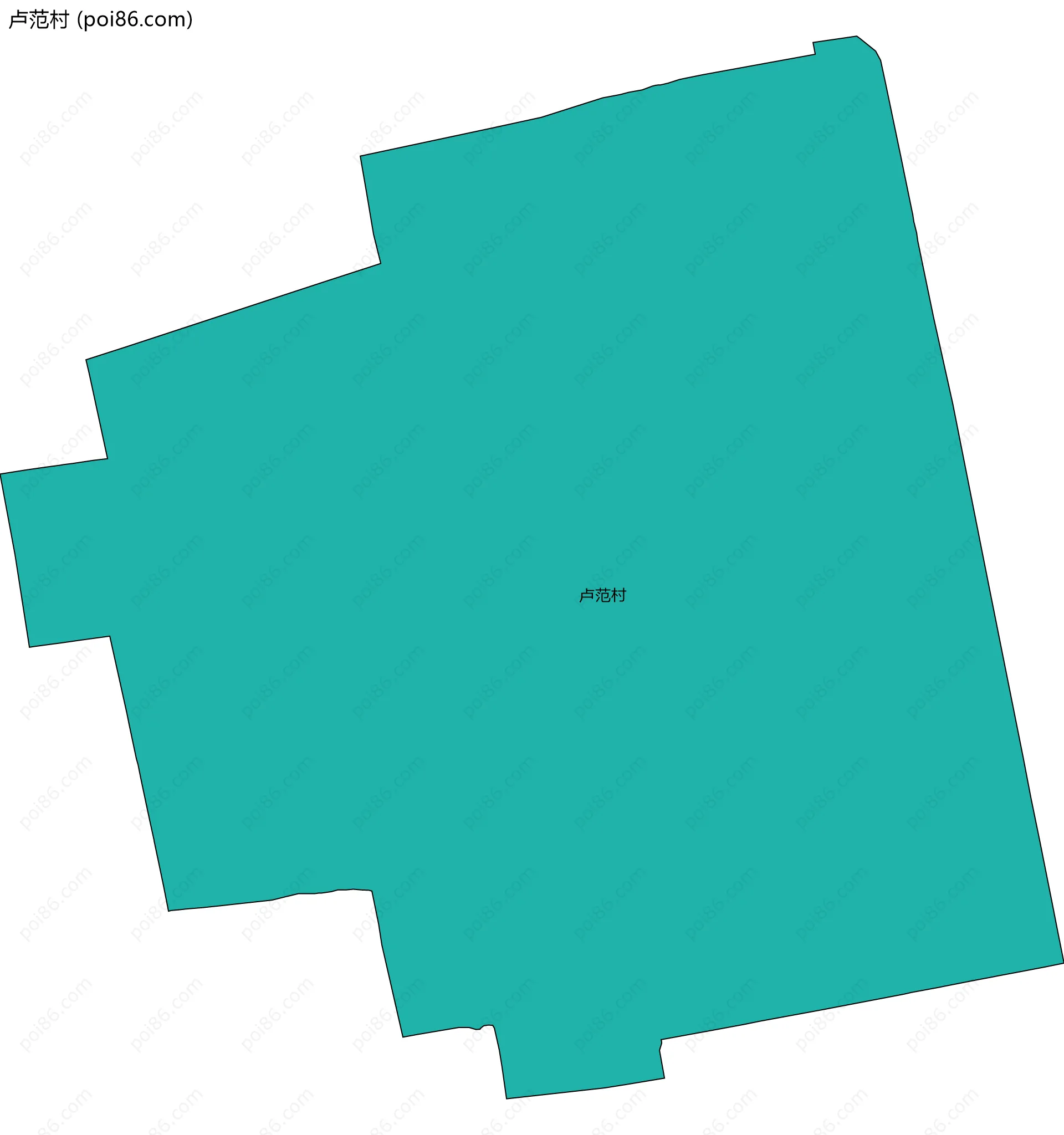 卢范村边界地图