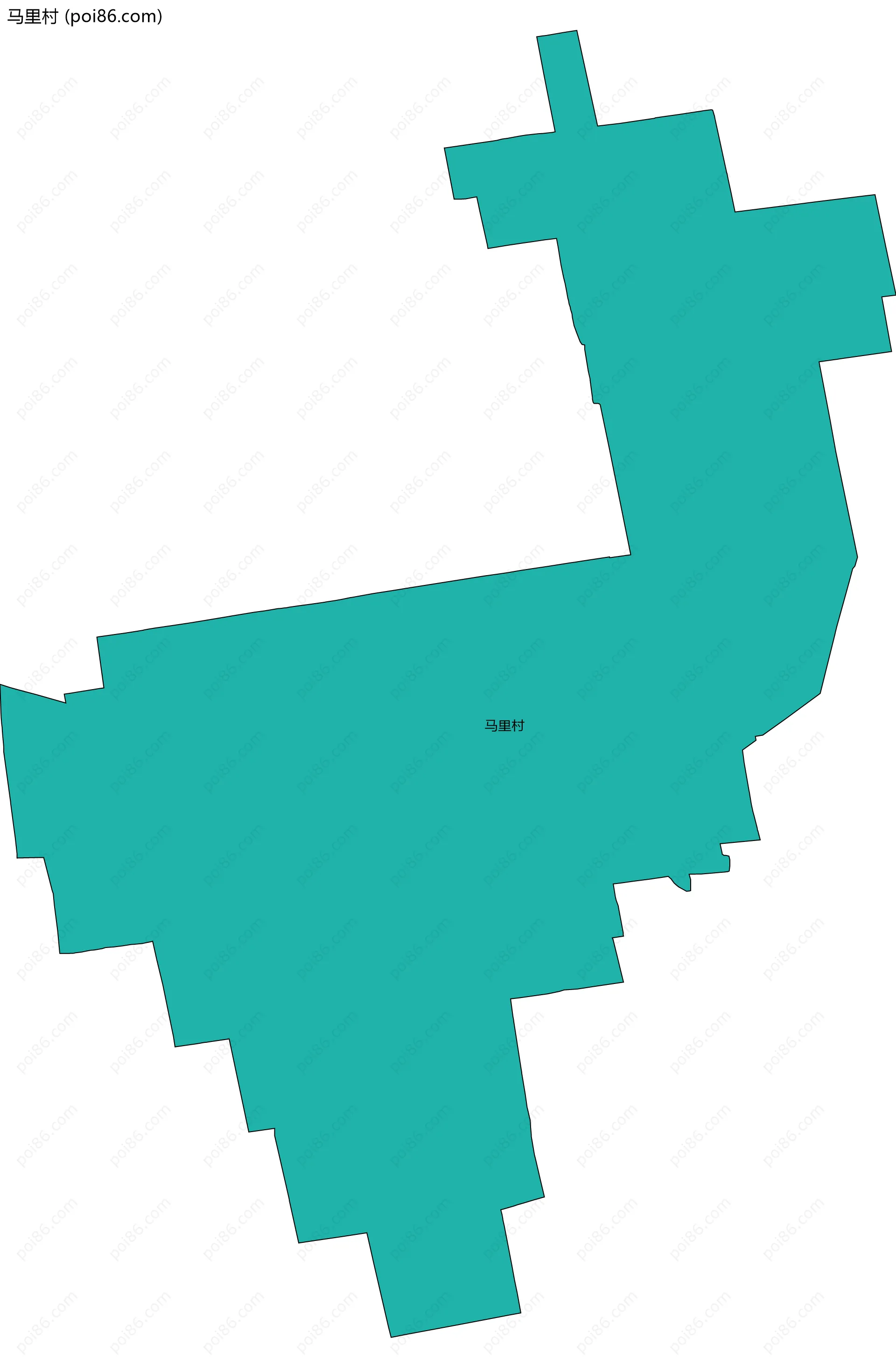 马里村边界地图