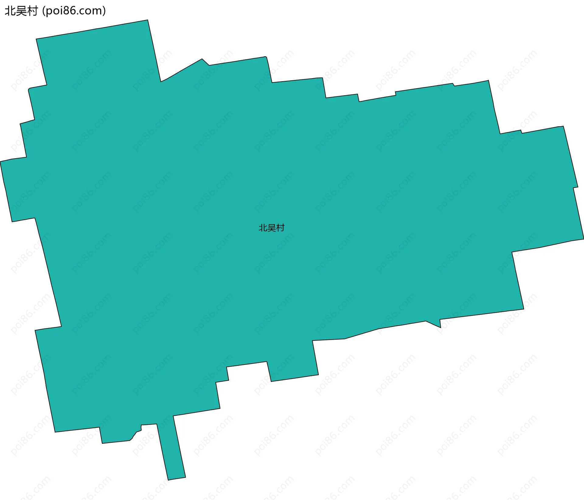 北吴村边界地图