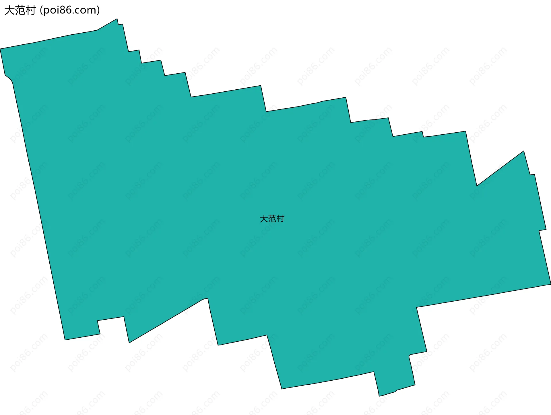 大范村边界地图