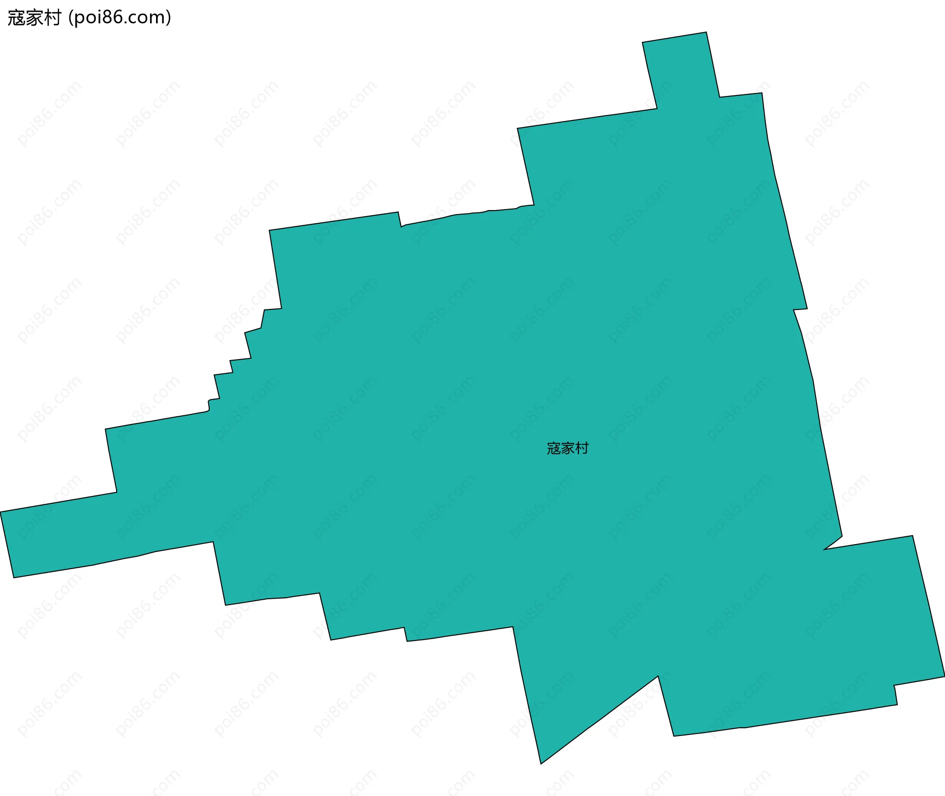 寇家村边界地图
