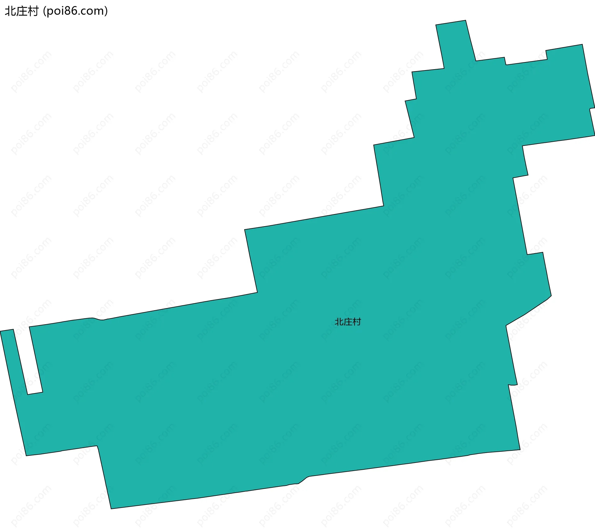 北庄村边界地图