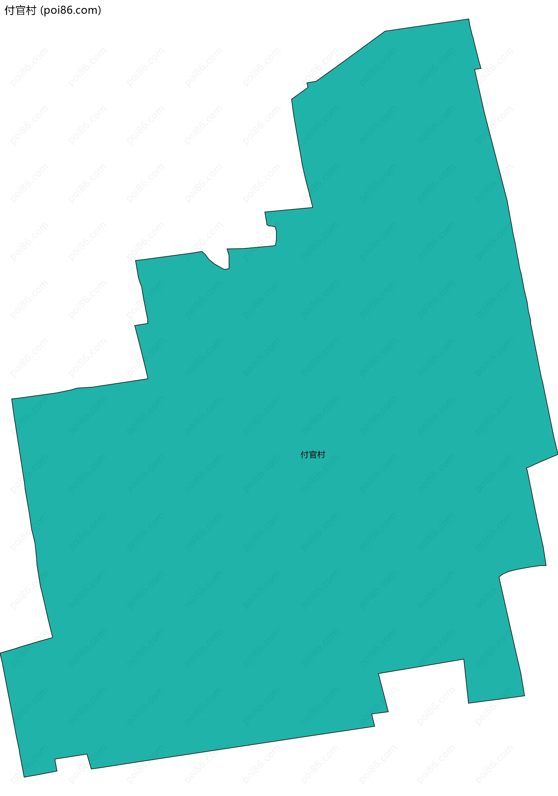 付官村边界地图