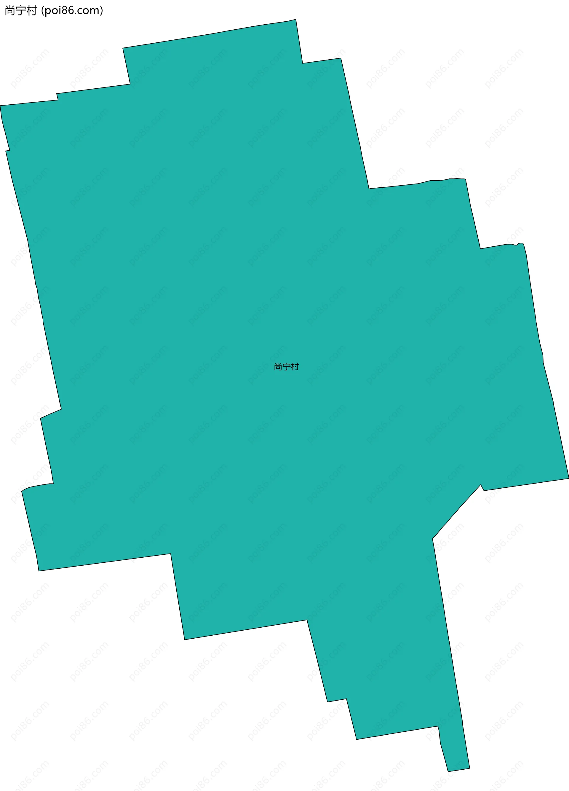 尚宁村边界地图