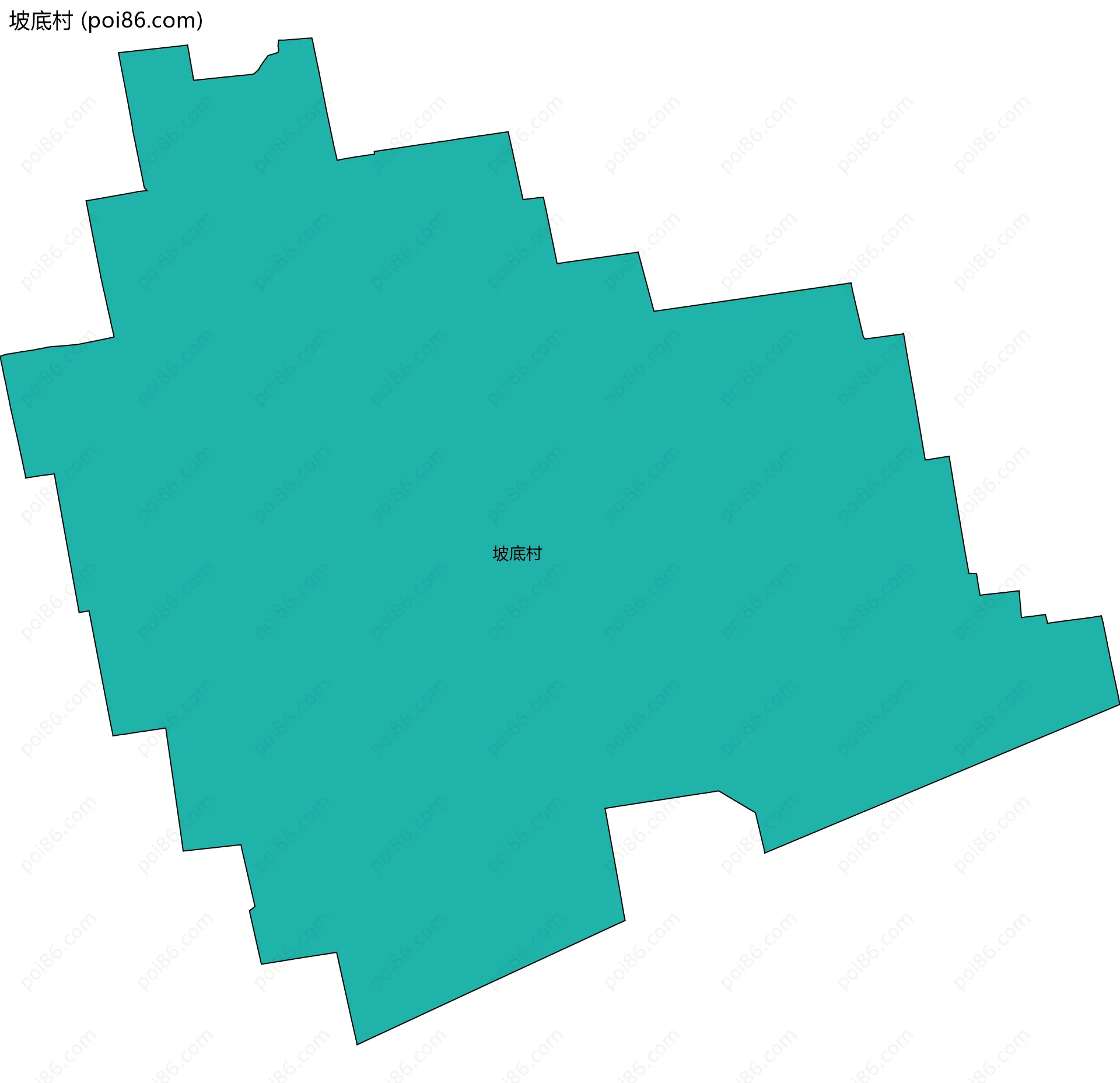 坡底村边界地图