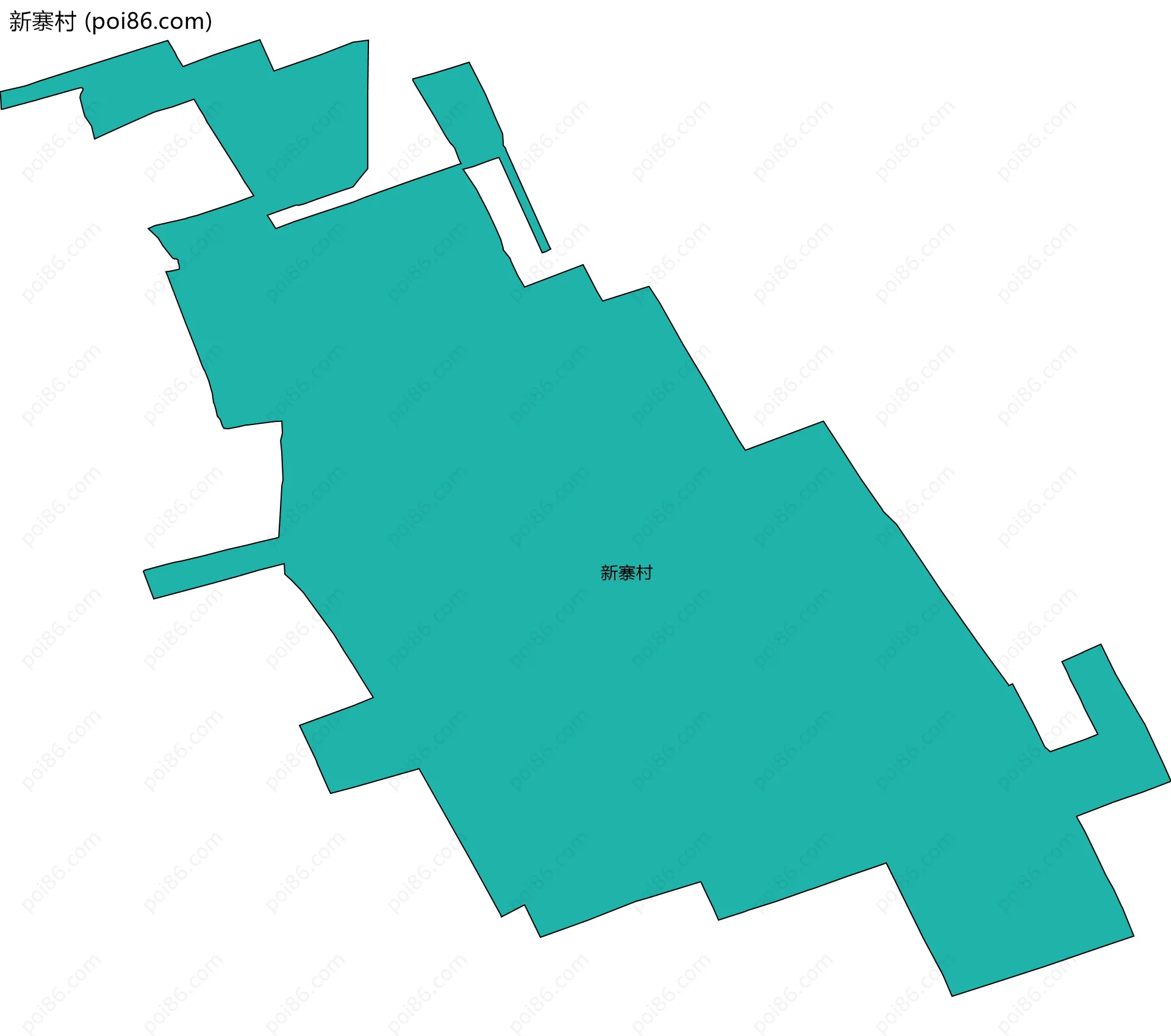 新寨村边界地图