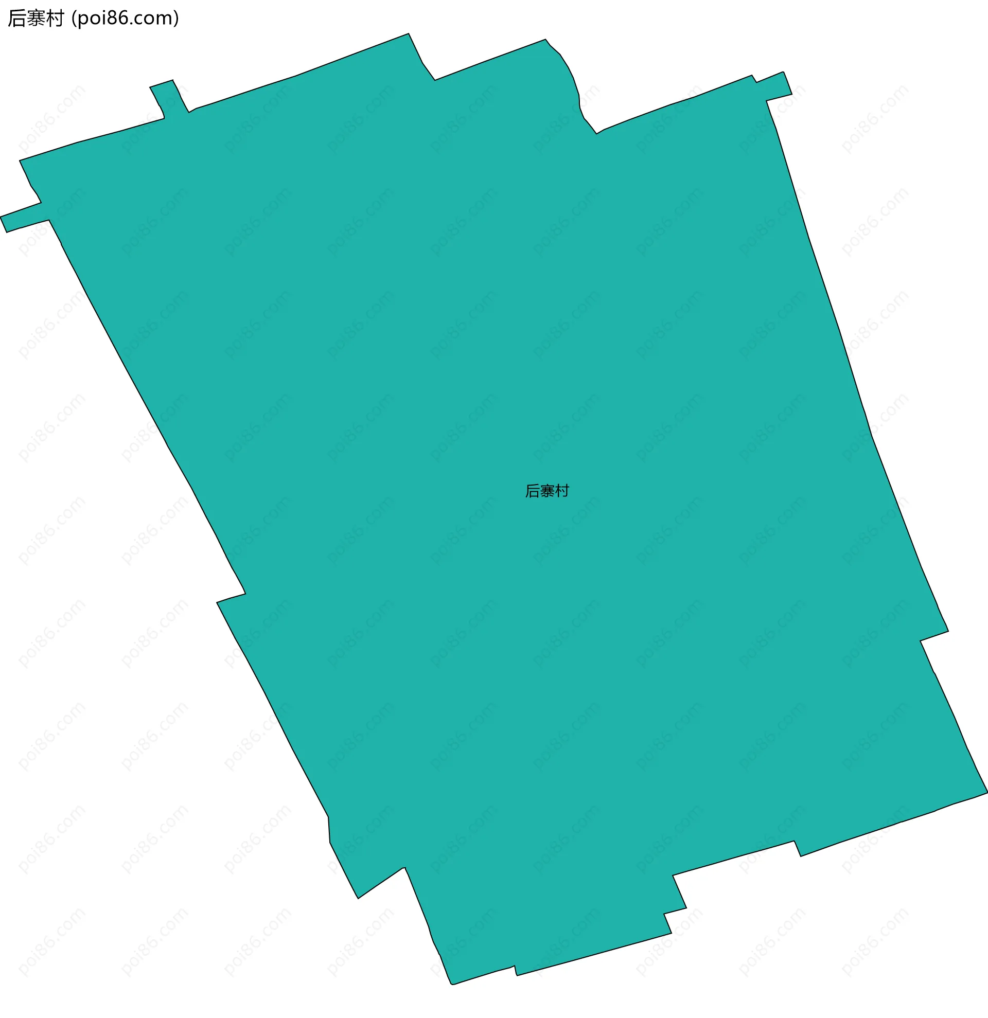 后寨村边界地图