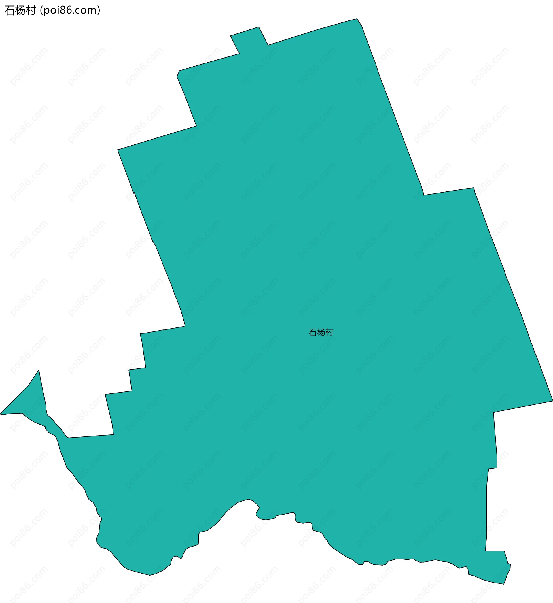 石杨村边界地图