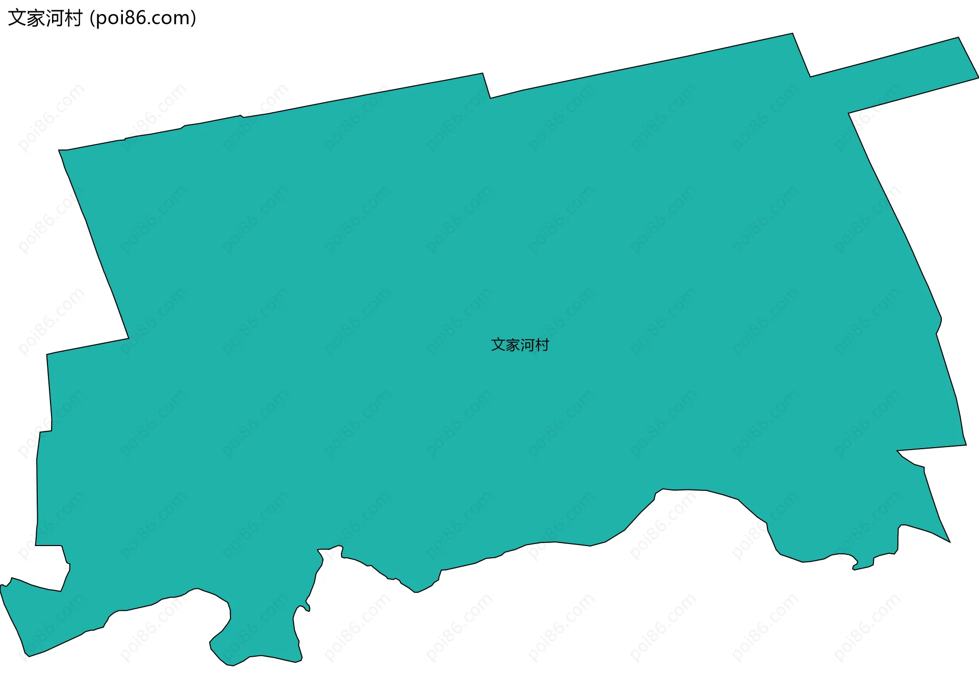 文家河村边界地图