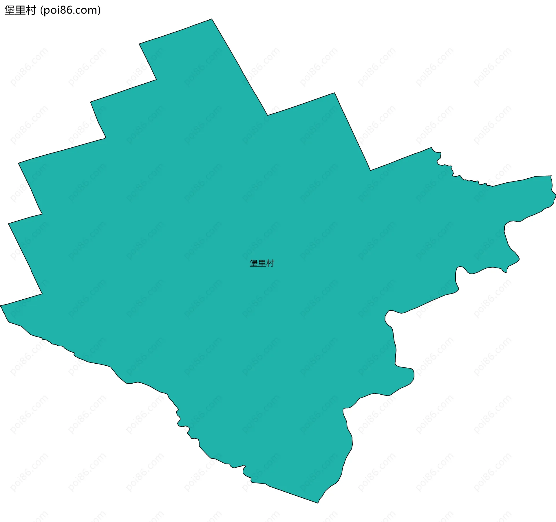 堡里村边界地图