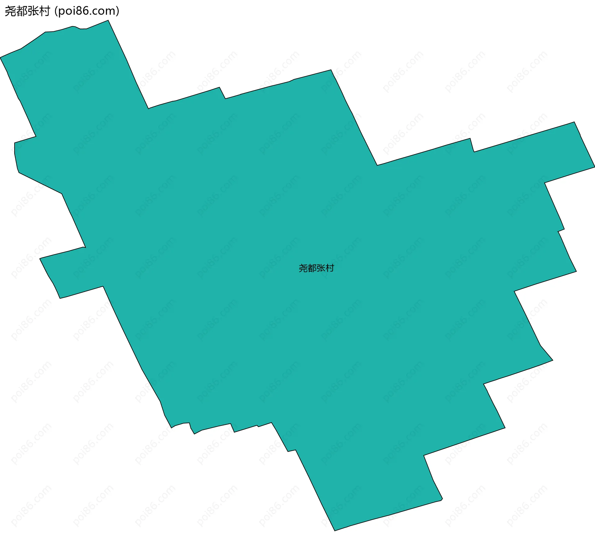 尧都张村边界地图