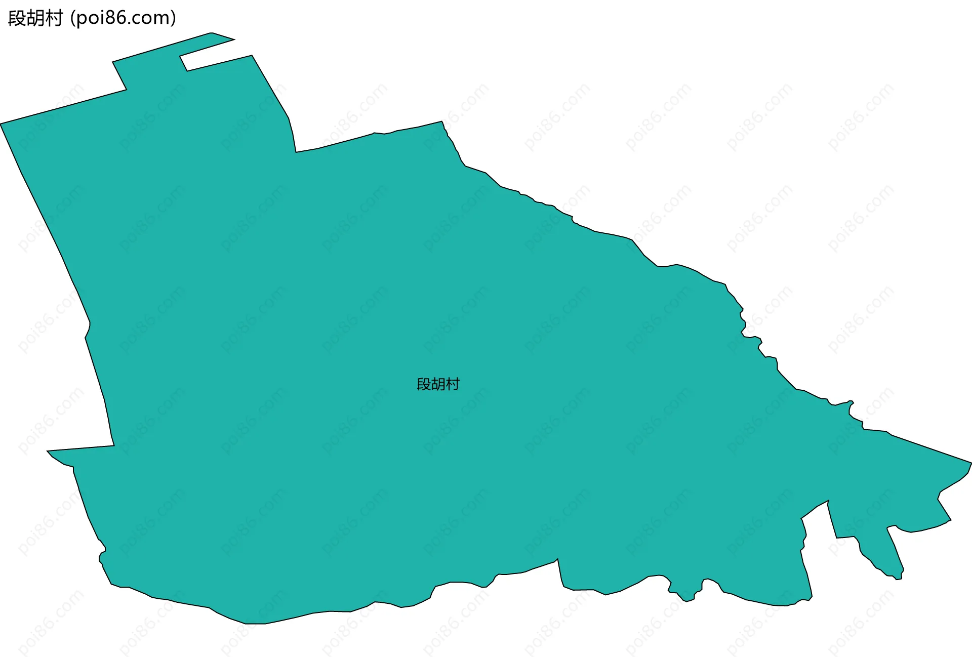 段胡村边界地图