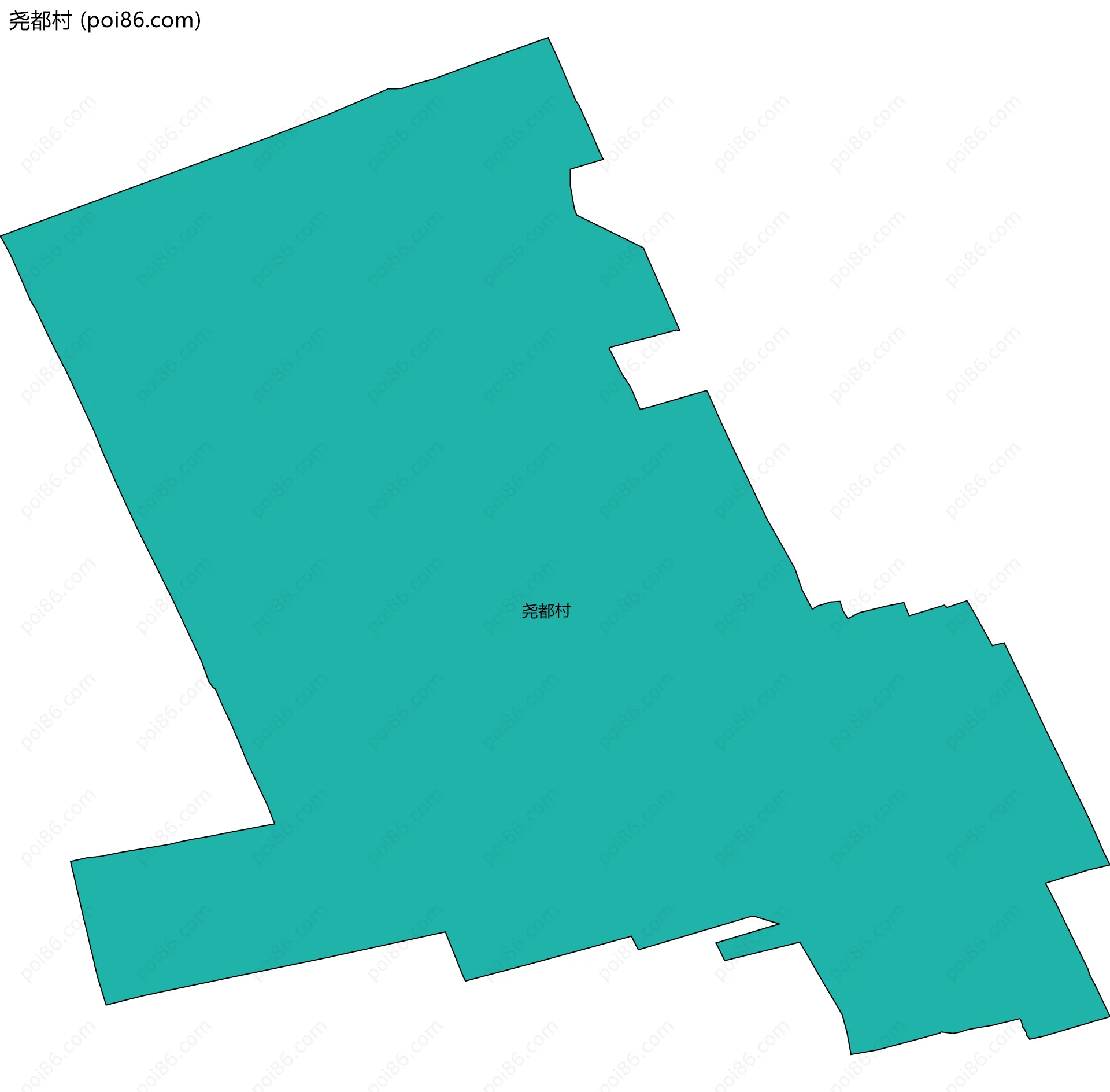 尧都村边界地图