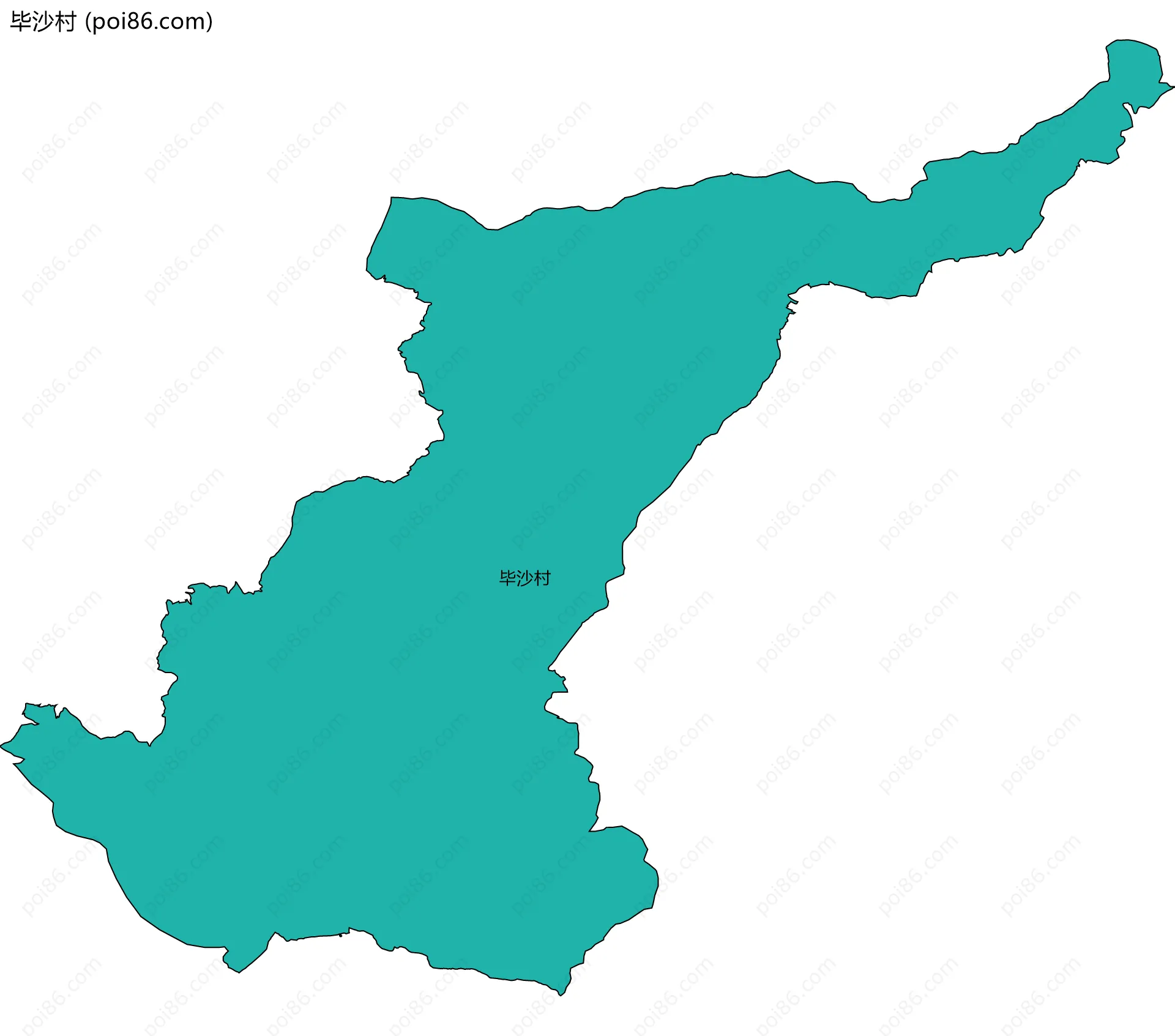 毕沙村边界地图