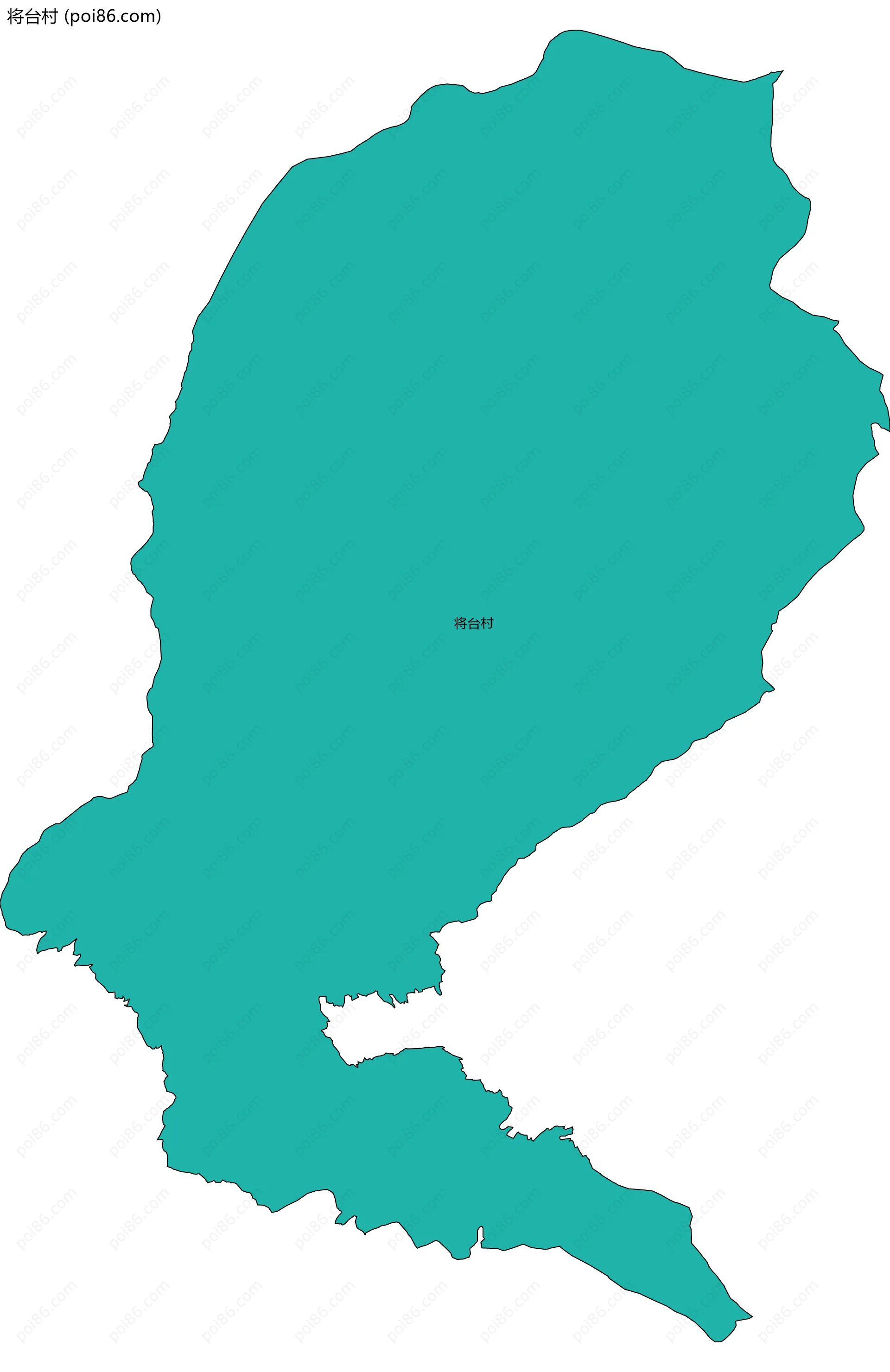 将台村边界地图