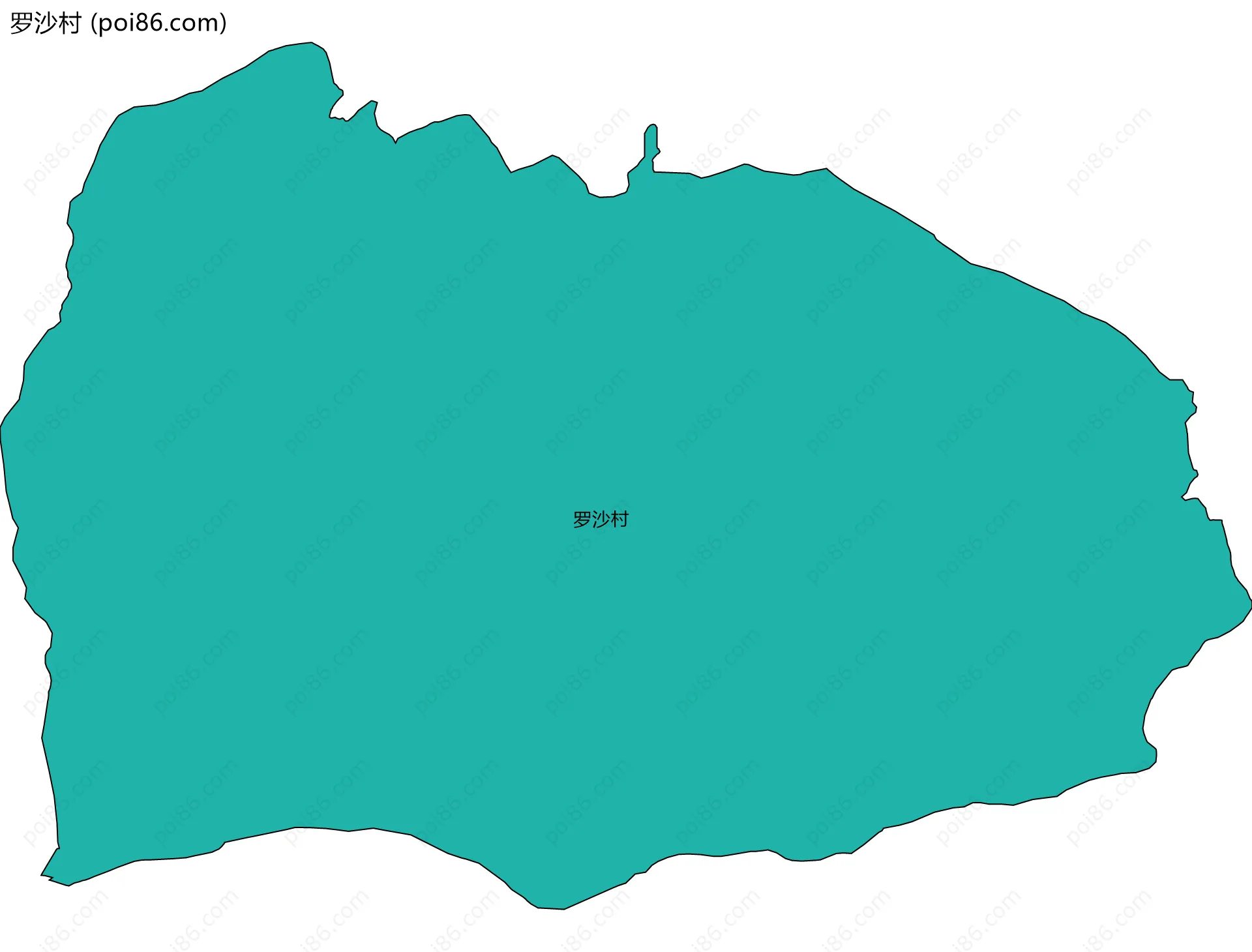 罗沙村边界地图