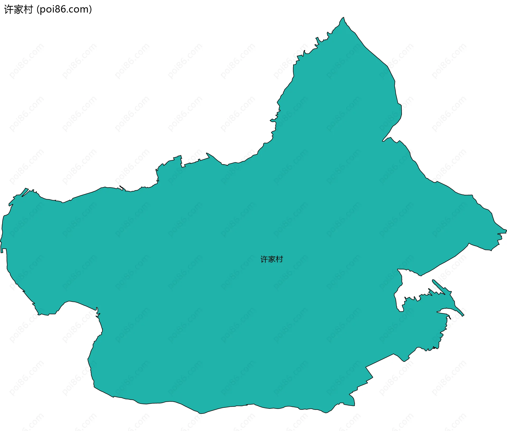 许家村边界地图