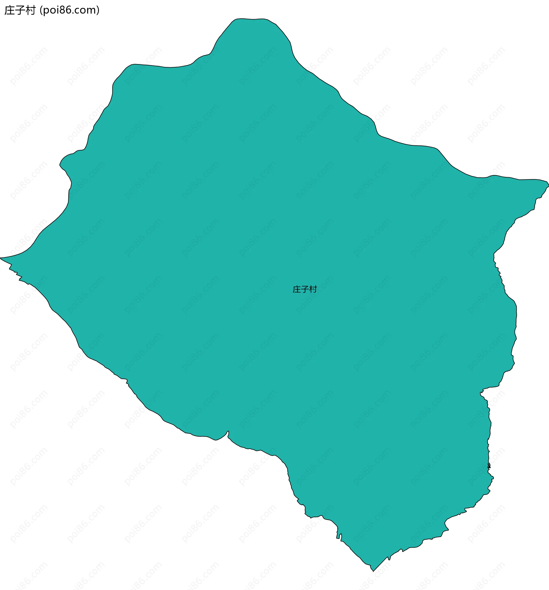 庄子村边界地图