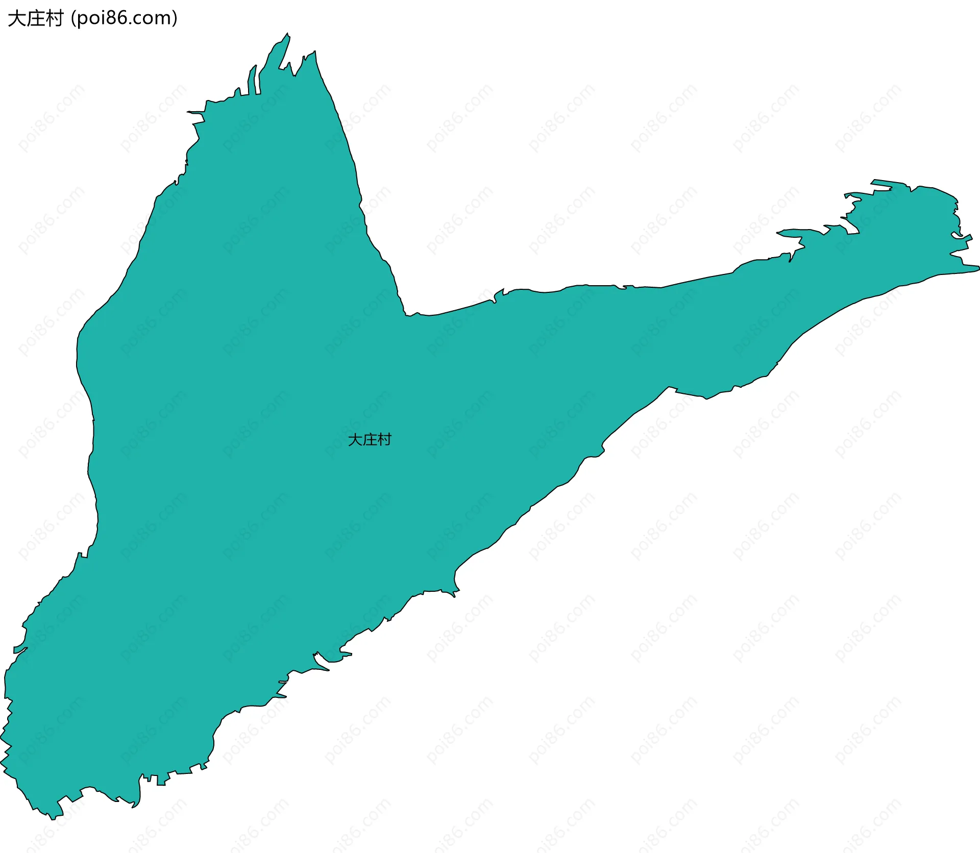 大庄村边界地图