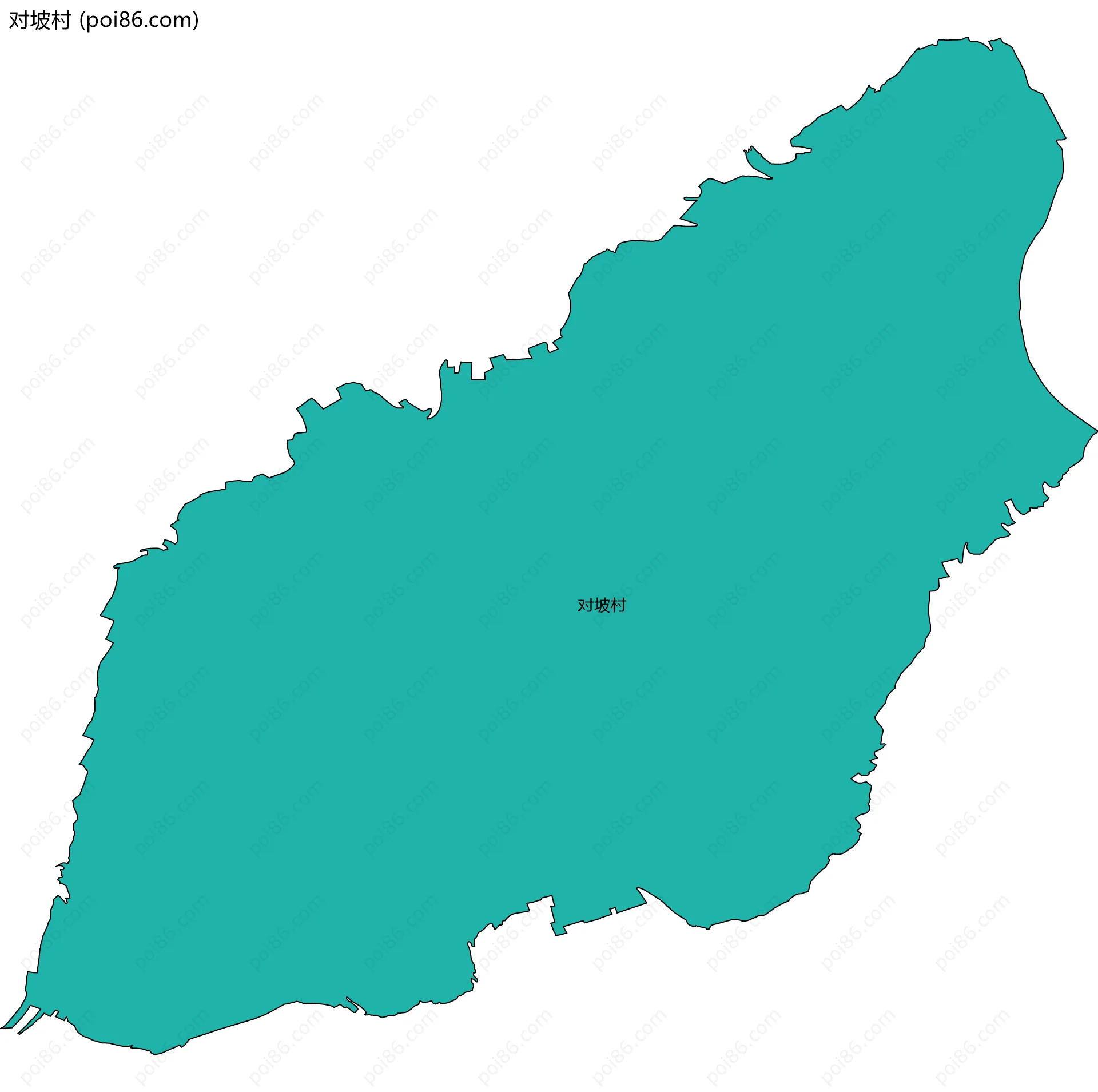 对坡村边界地图