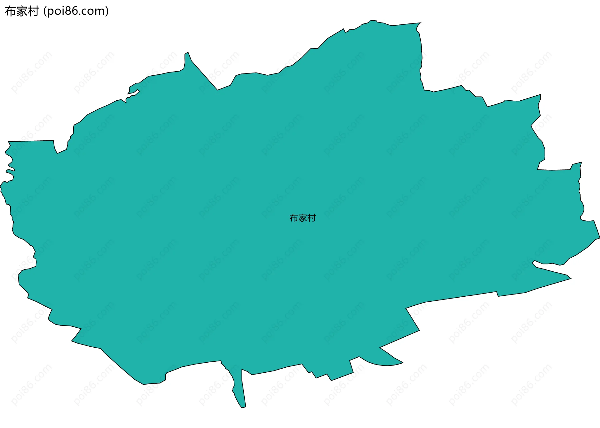 布家村边界地图