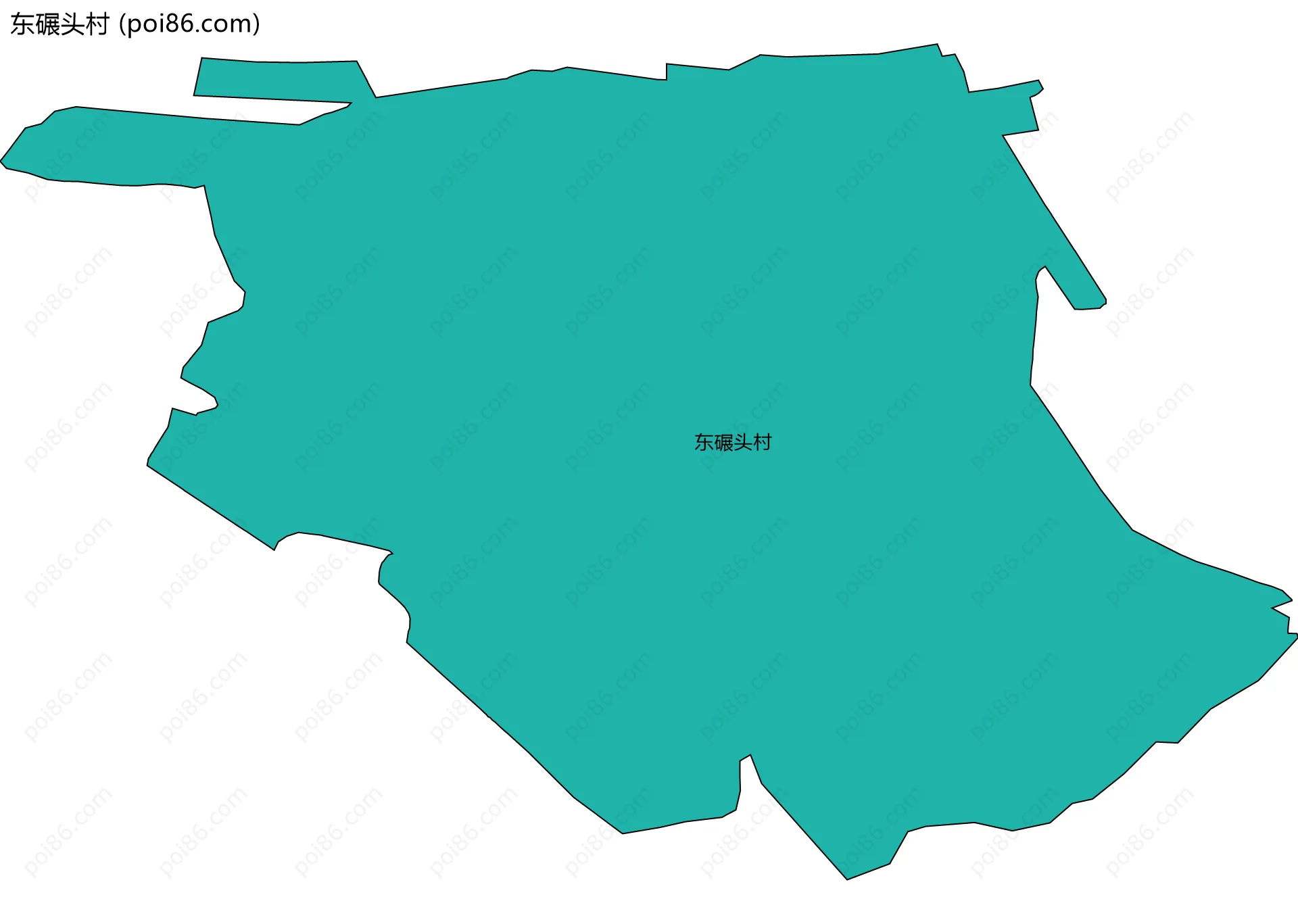 东碾头村边界地图
