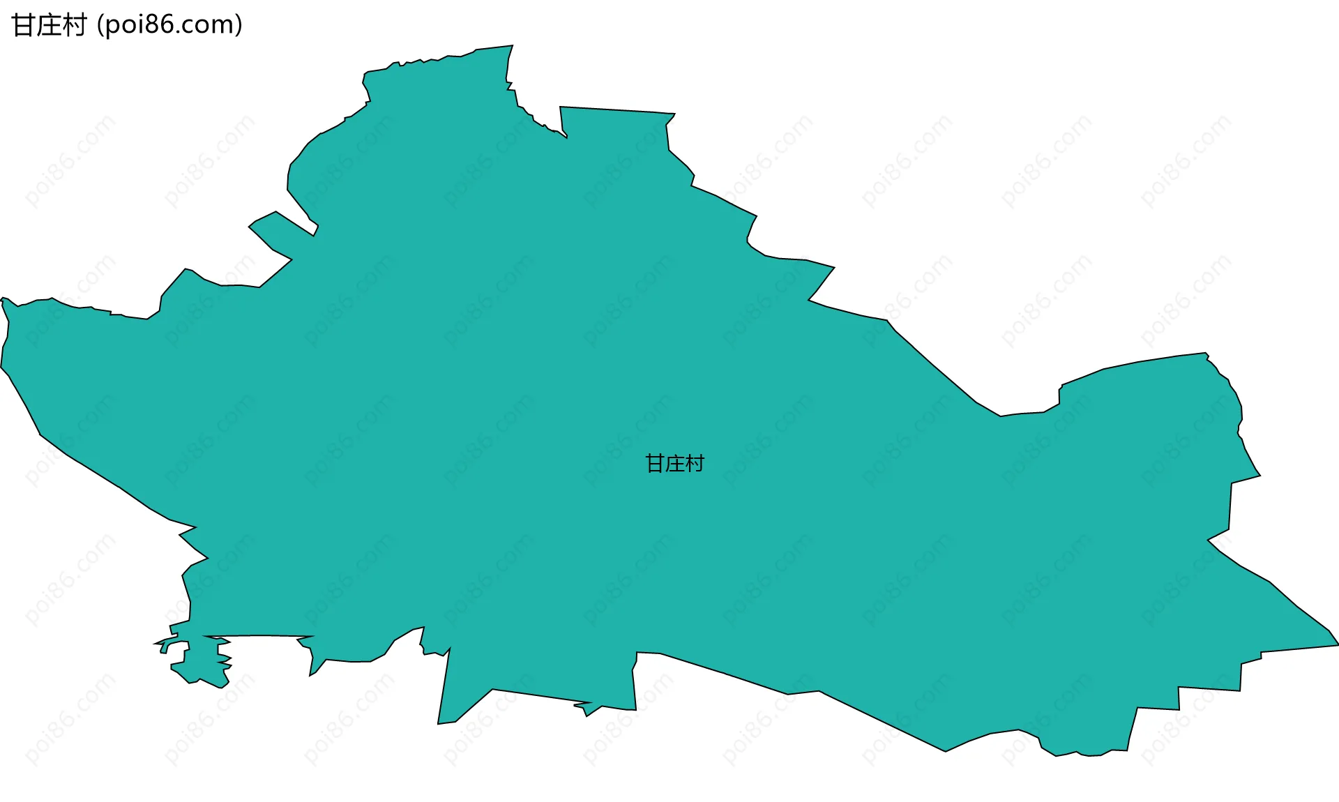 甘庄村边界地图