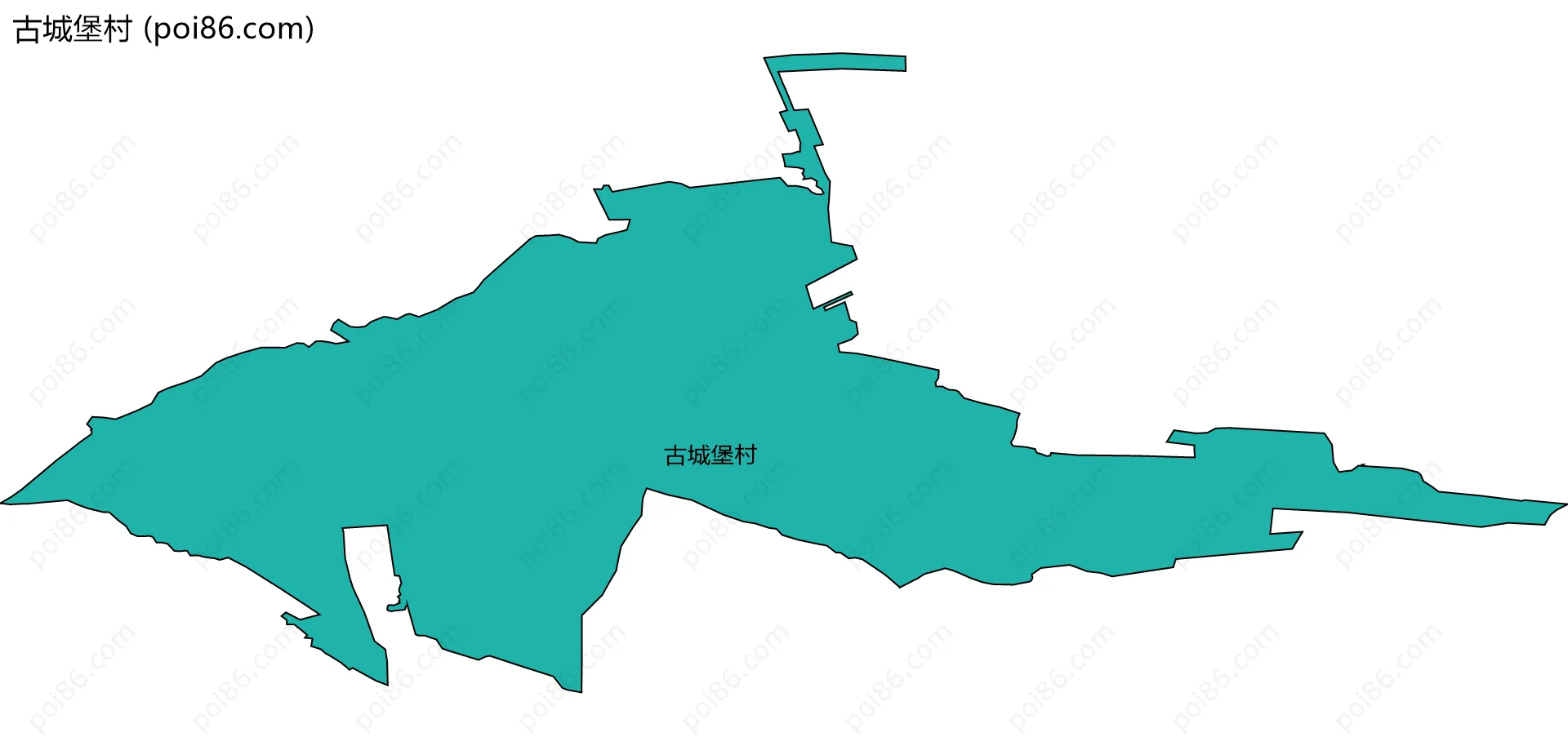 古城堡村边界地图