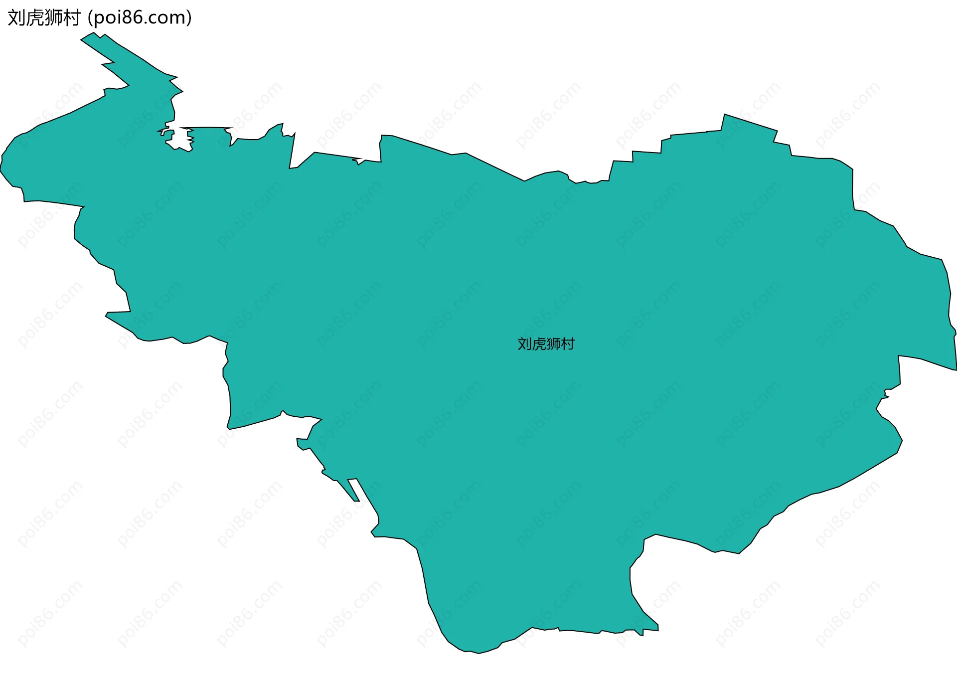 刘虎狮村边界地图