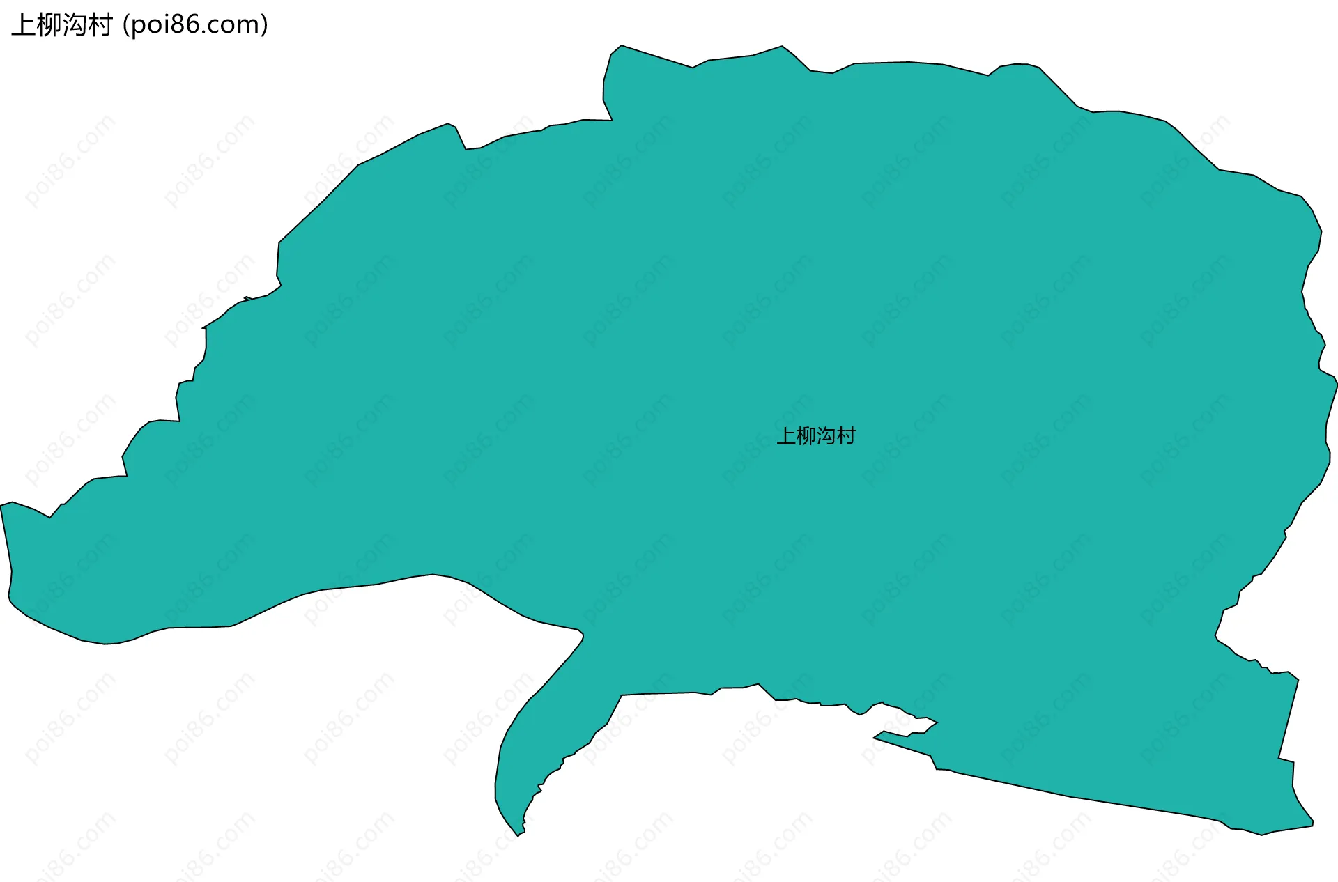 上柳沟村边界地图
