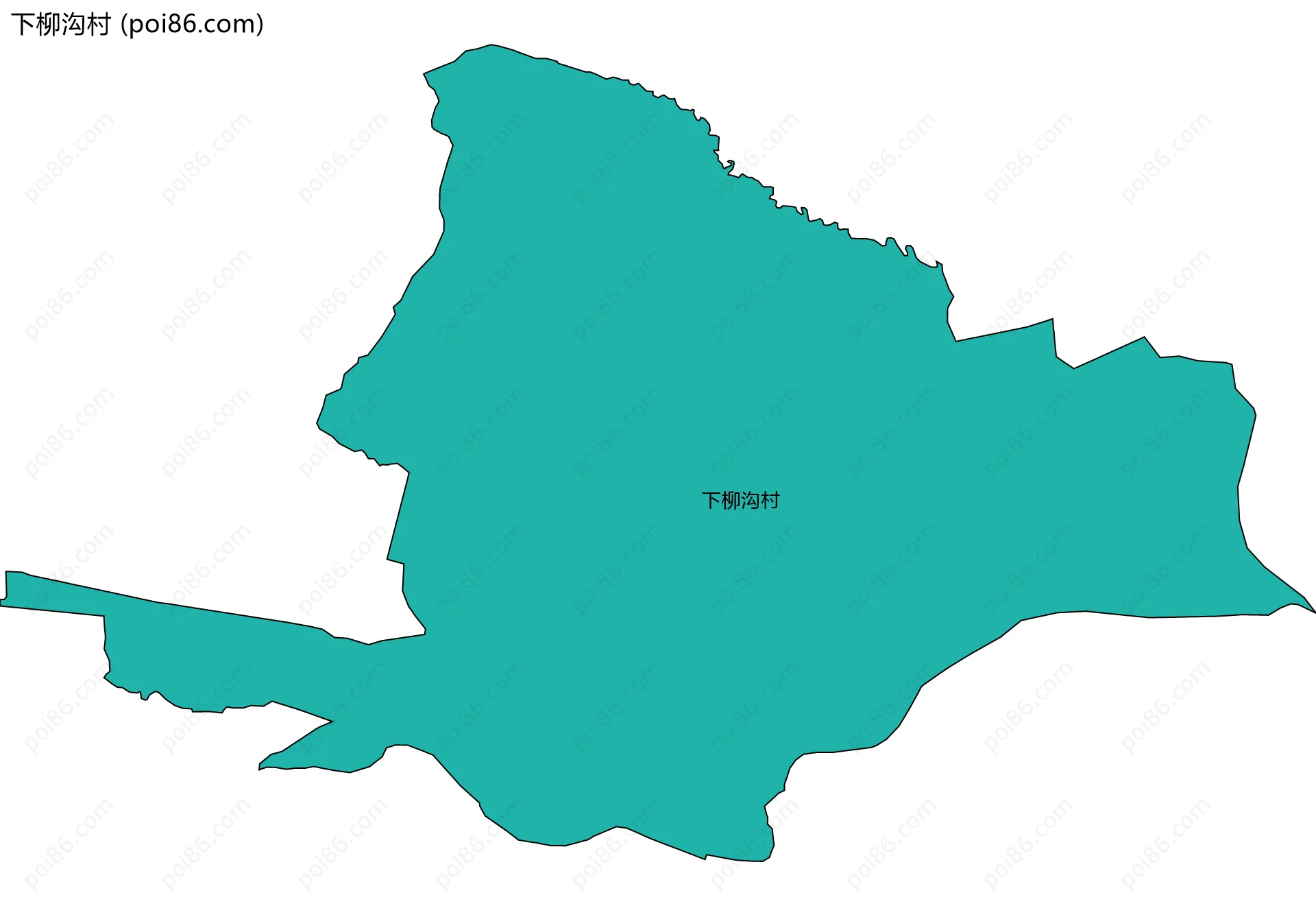 下柳沟村边界地图