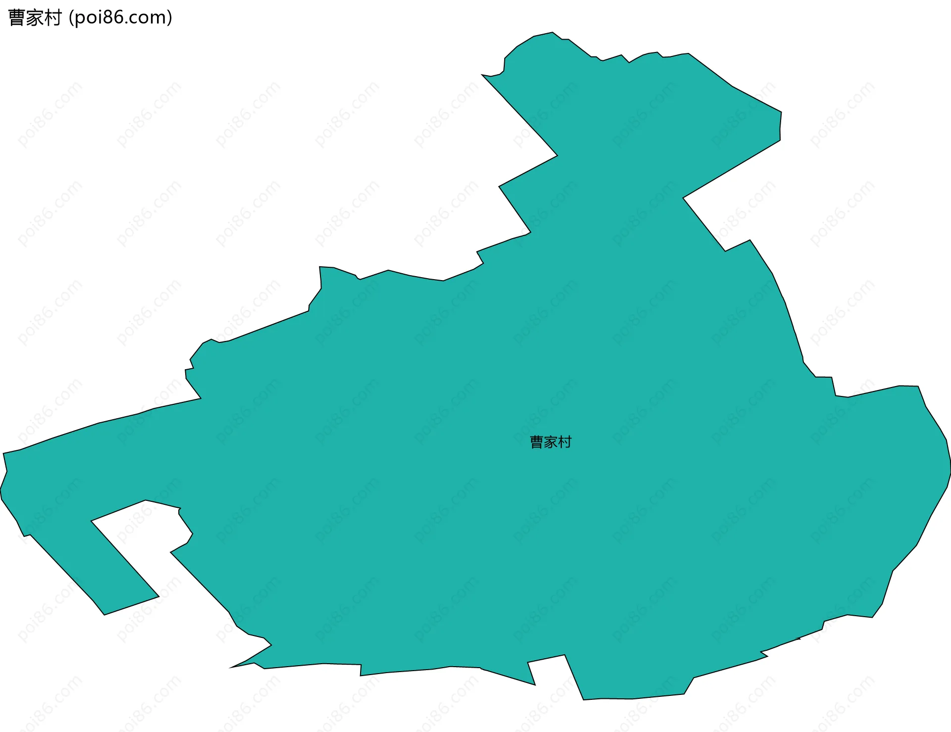 曹家村边界地图