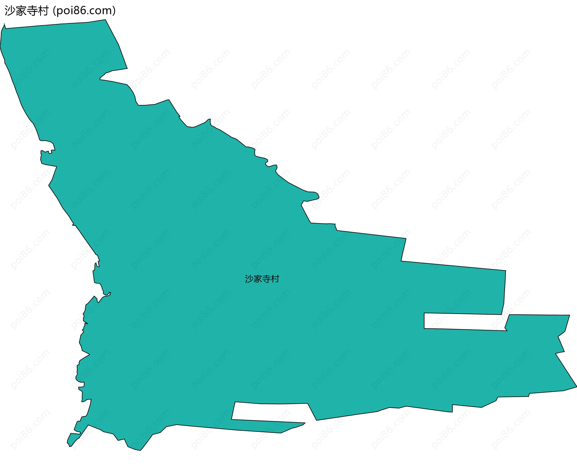 沙家寺村边界地图
