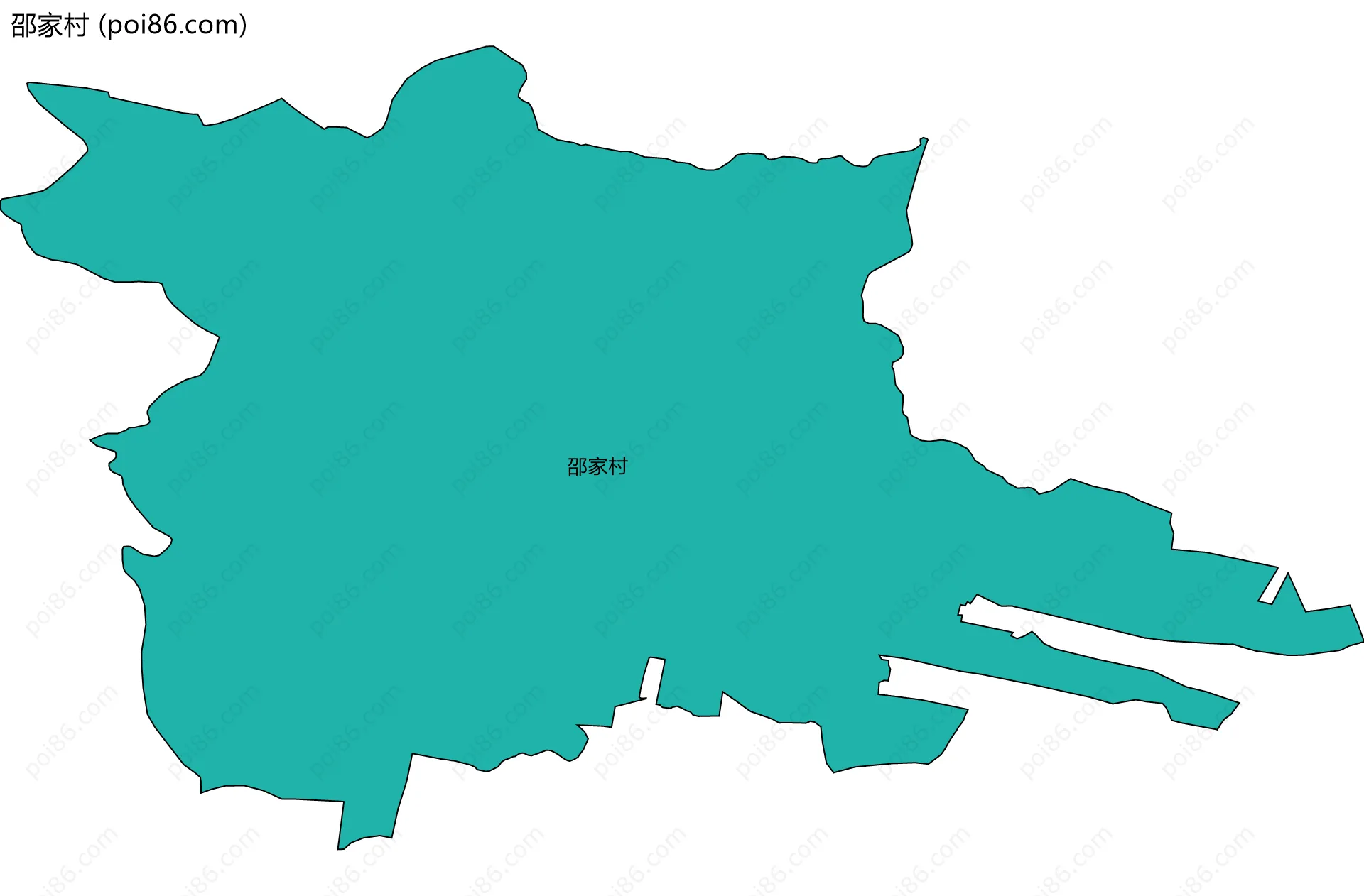 邵家村边界地图