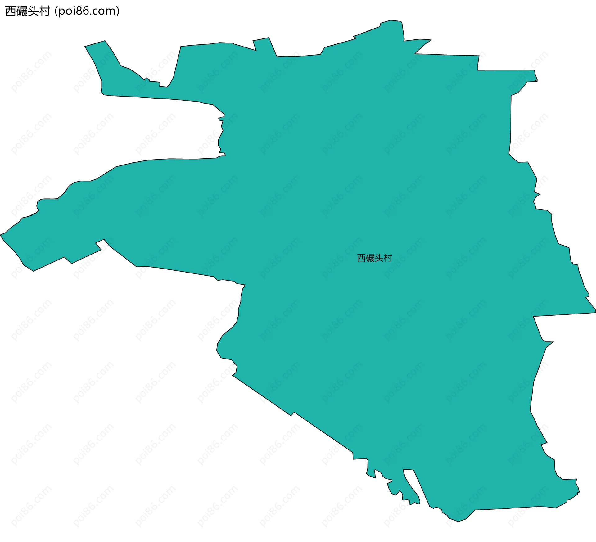 西碾头村边界地图