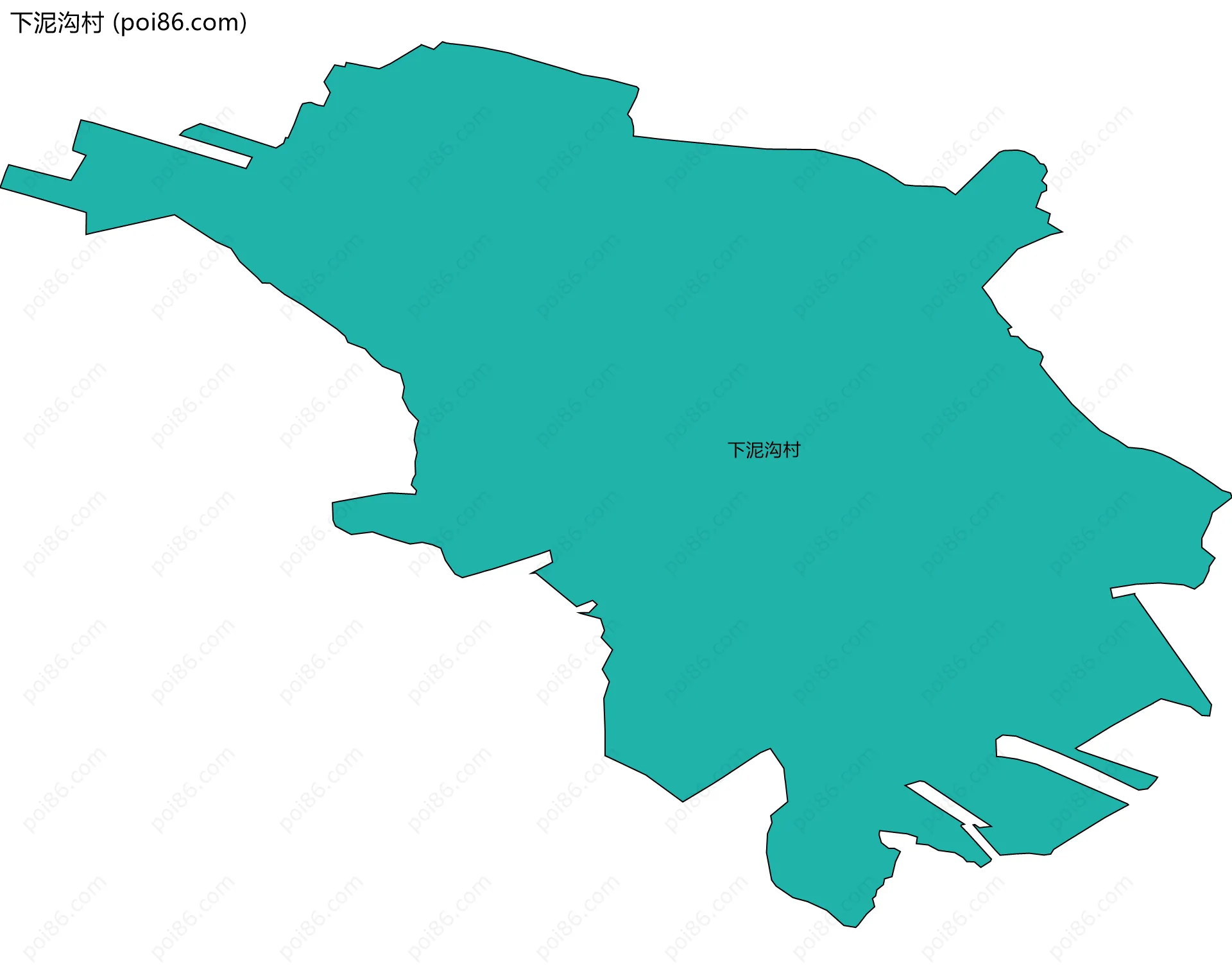 下泥沟村边界地图