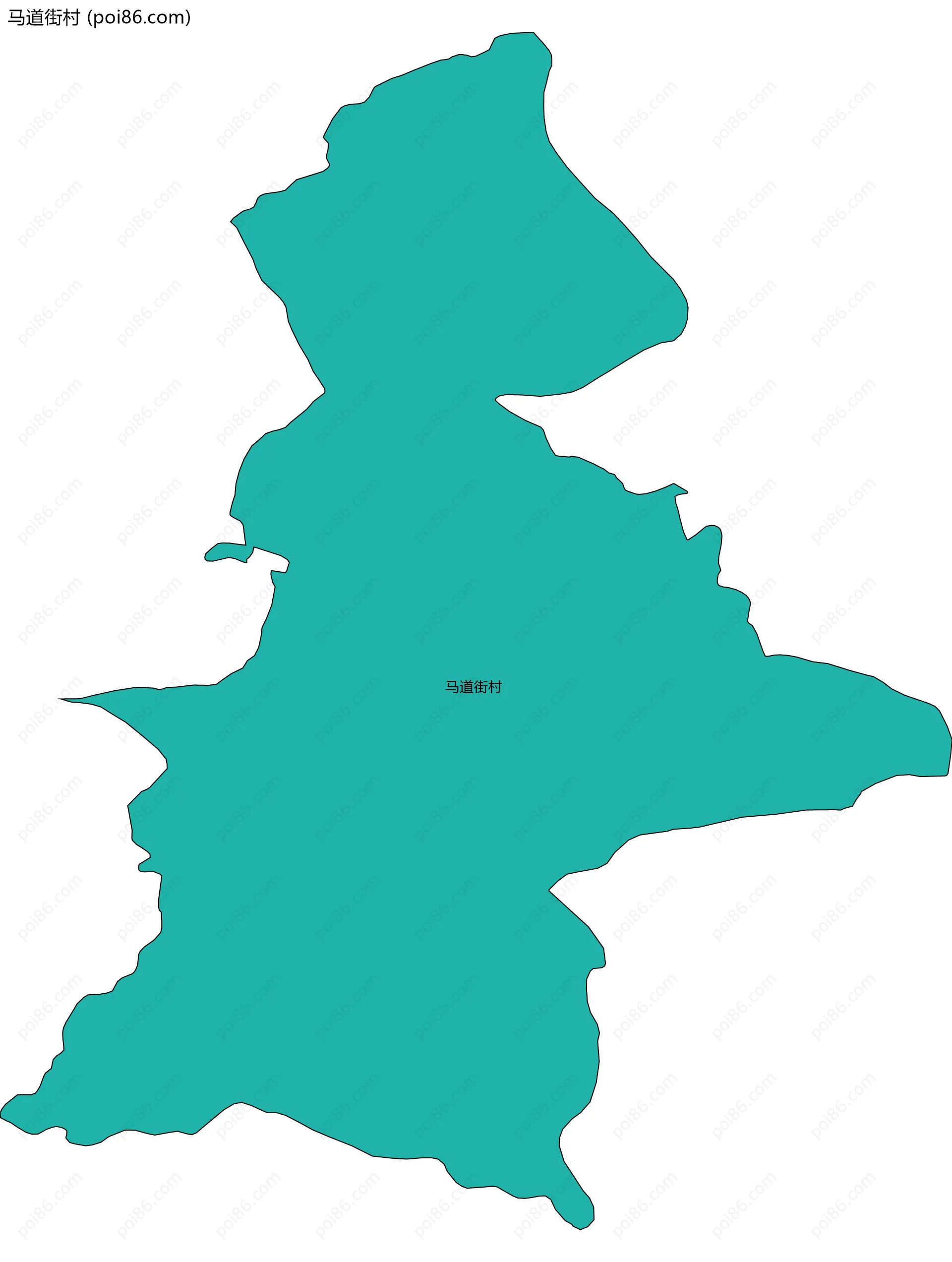 马道街村边界地图