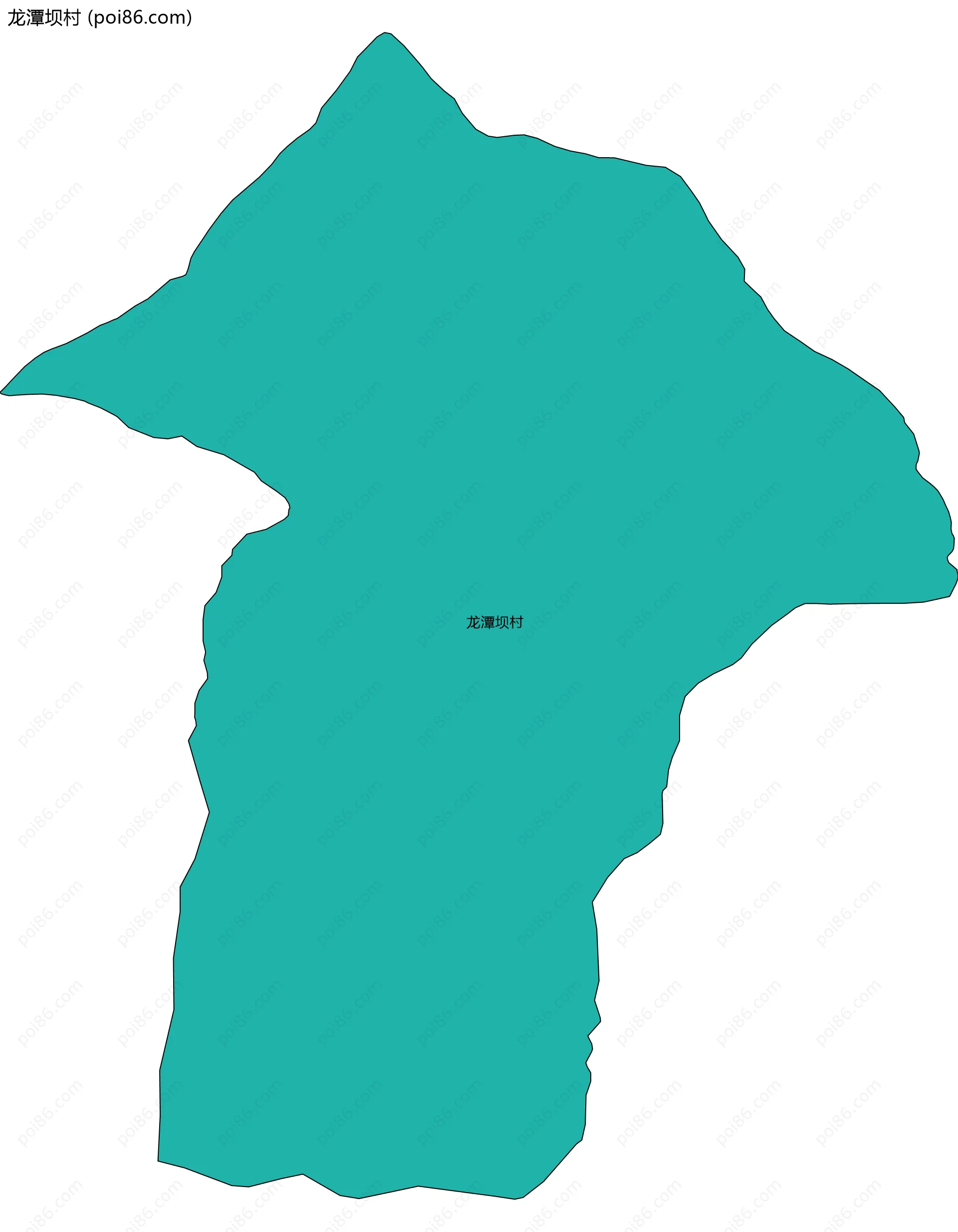 龙潭坝村边界地图