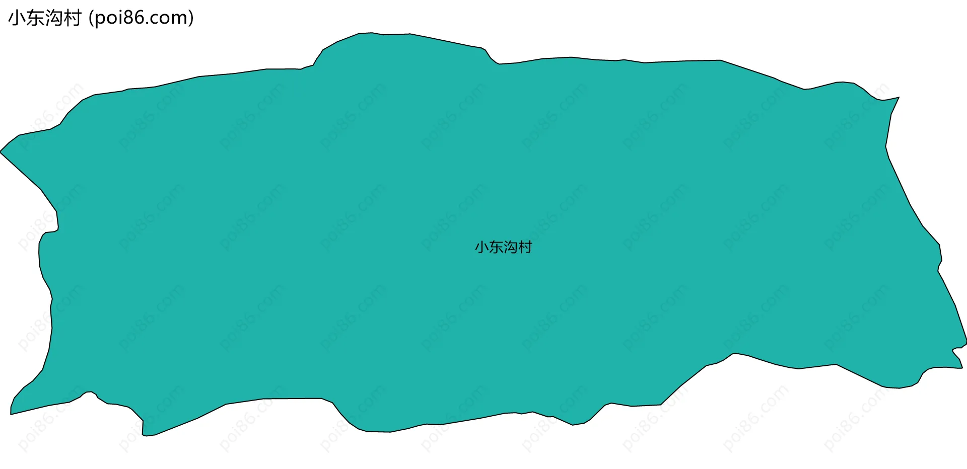 小东沟村边界地图