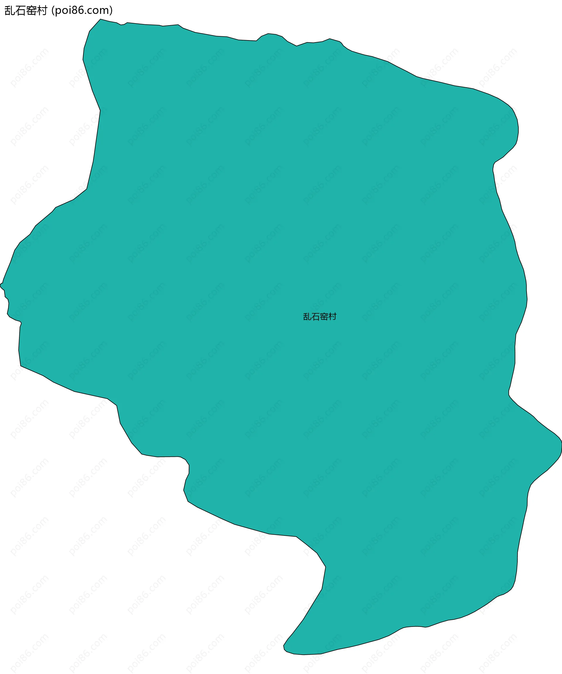 乱石窑村边界地图