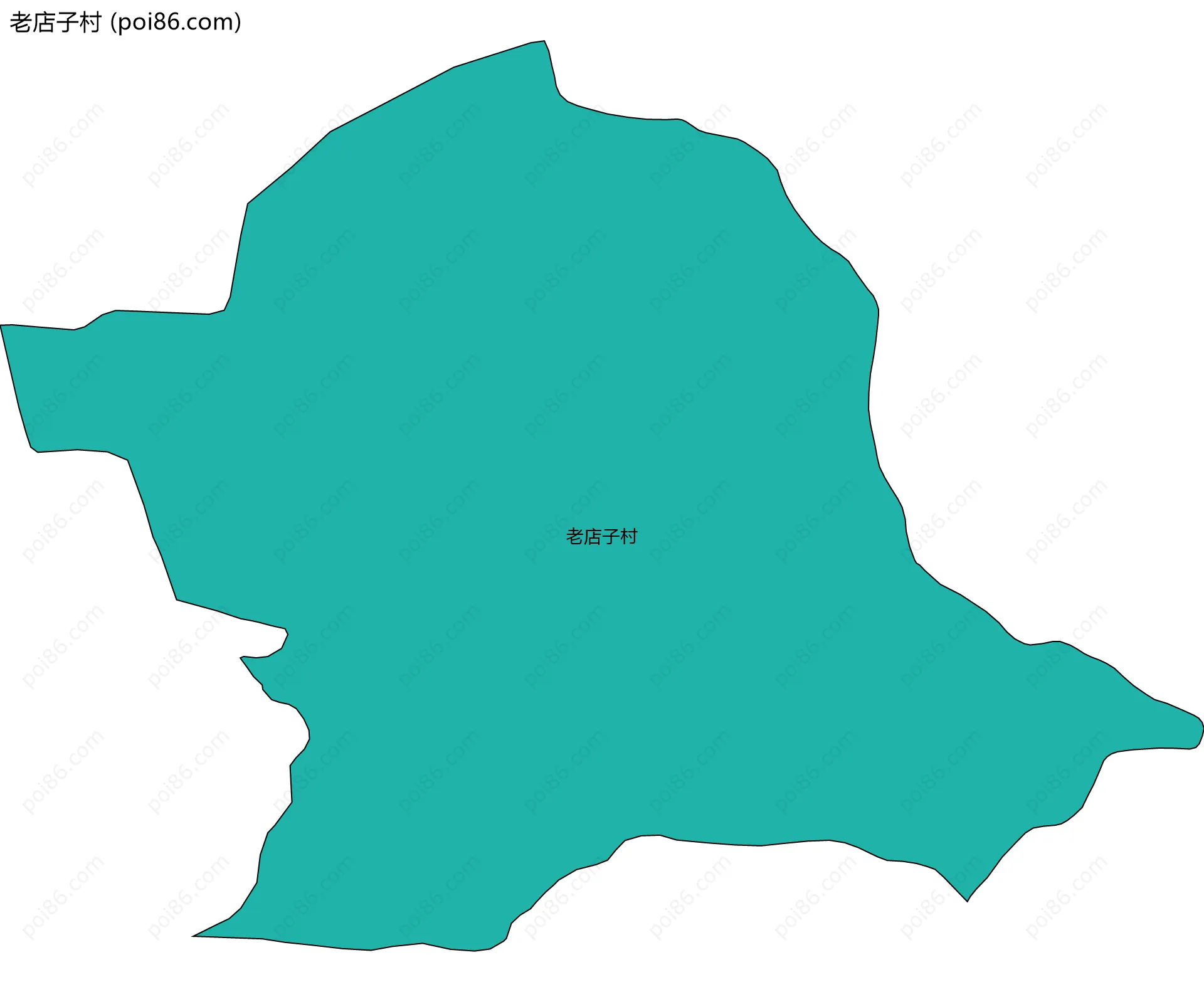 老店子村边界地图