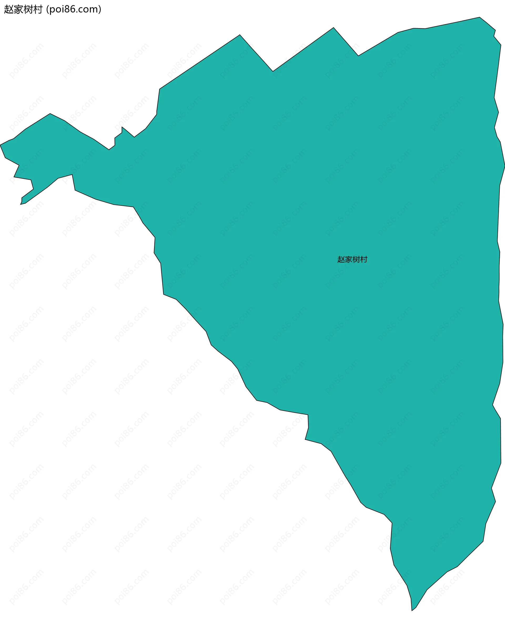 赵家树村边界地图