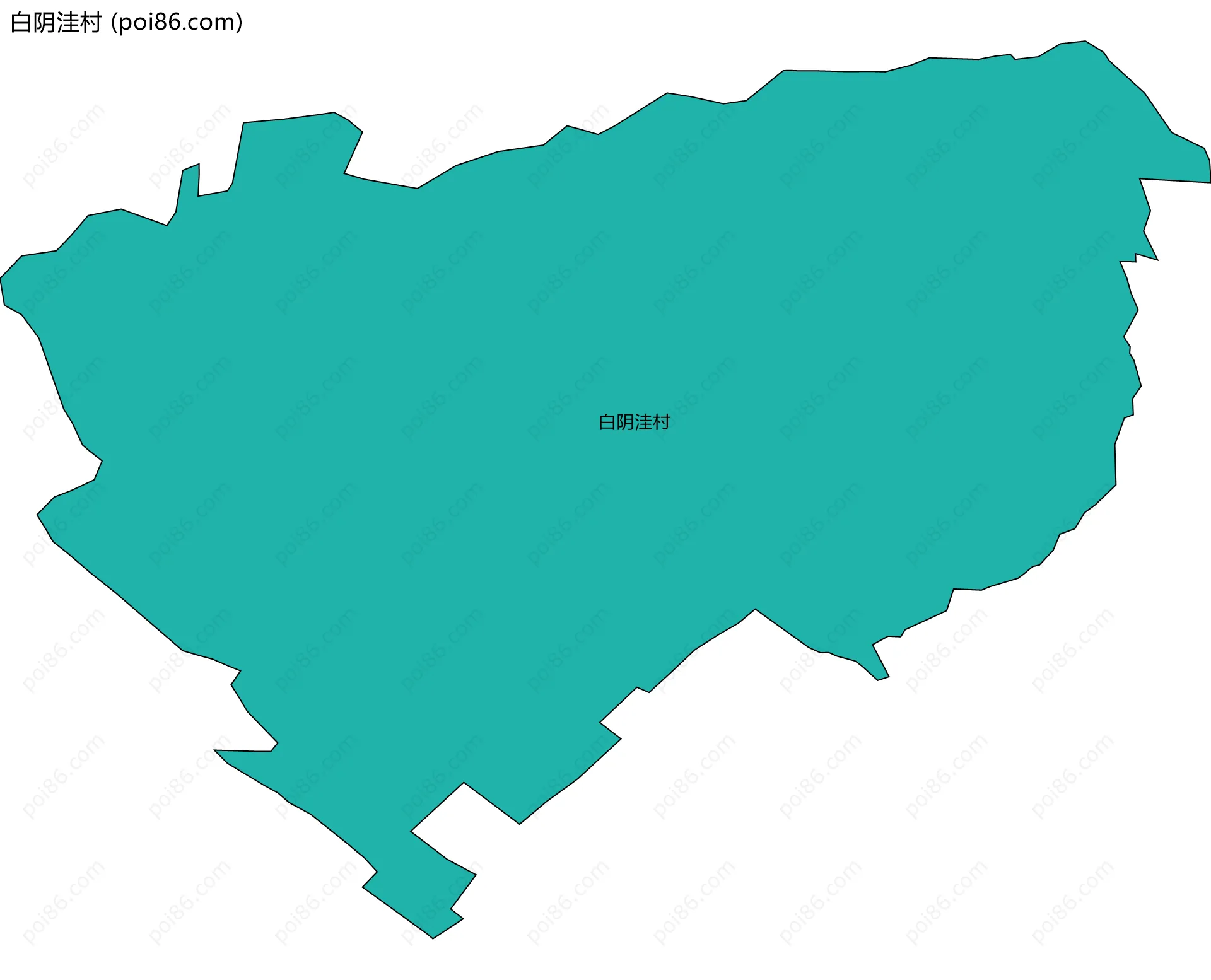 白阴洼村边界地图