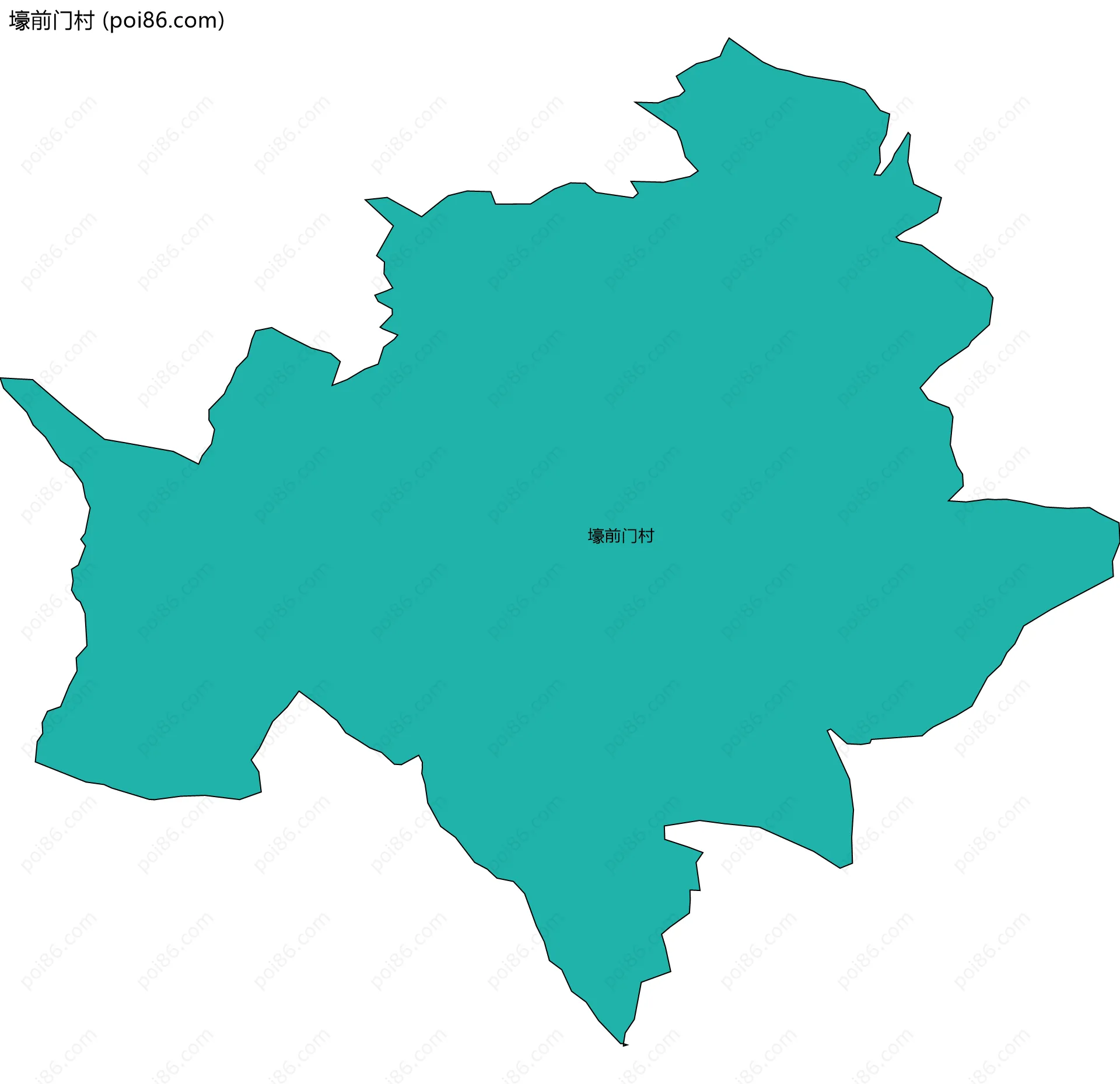 壕前门村边界地图