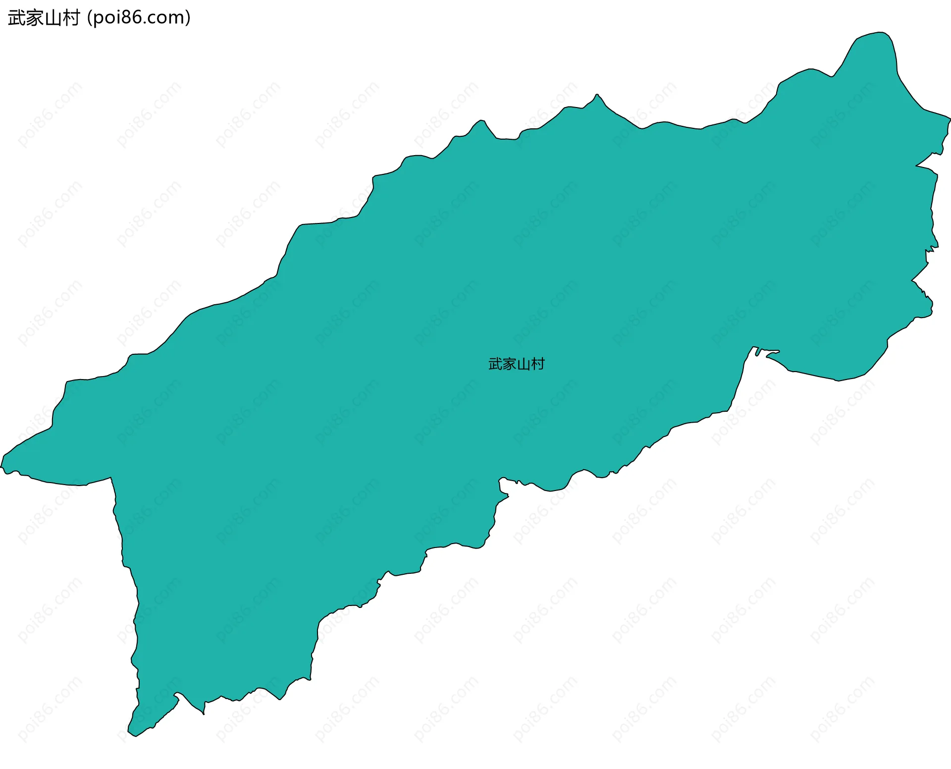 武家山村边界地图