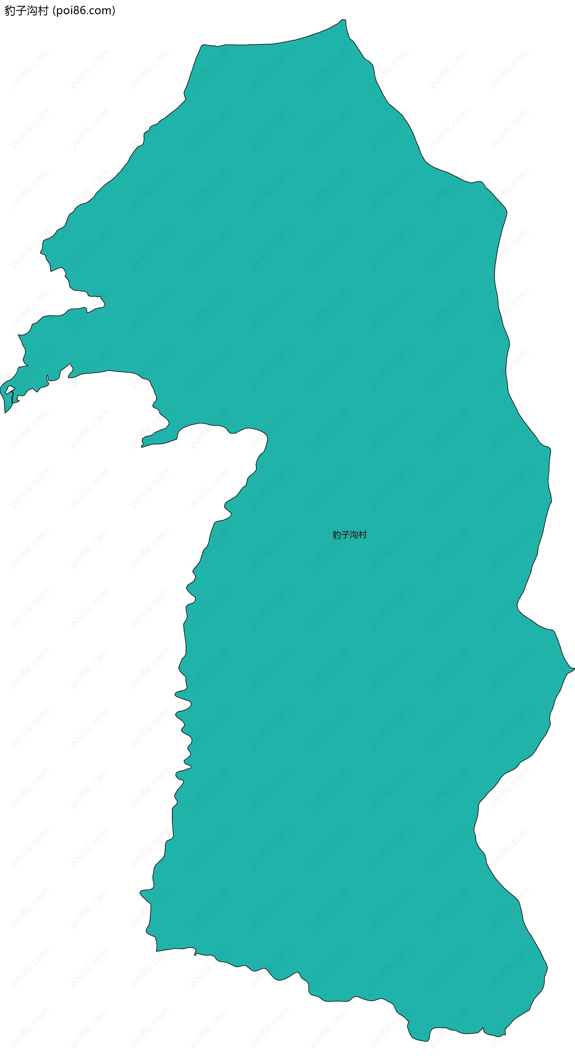 豹子沟村边界地图