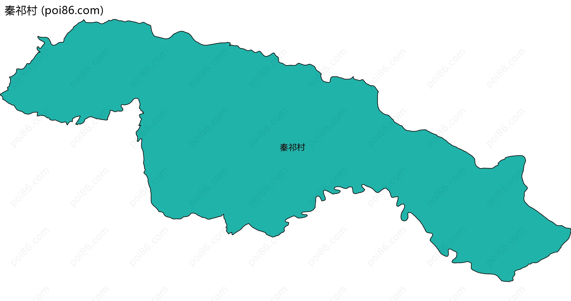 秦祁村边界地图